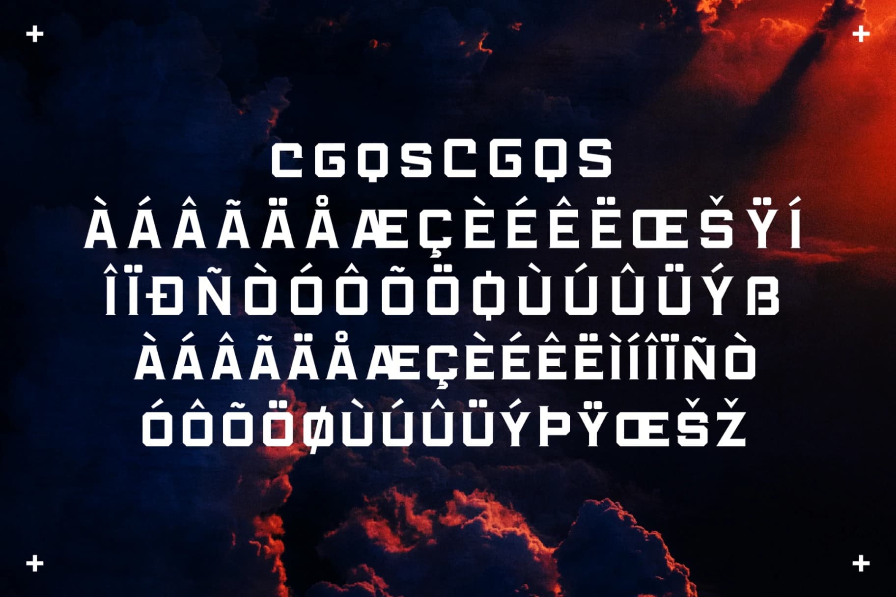 Preview 13 for Thunder Squad - DIsplay Typeface Font