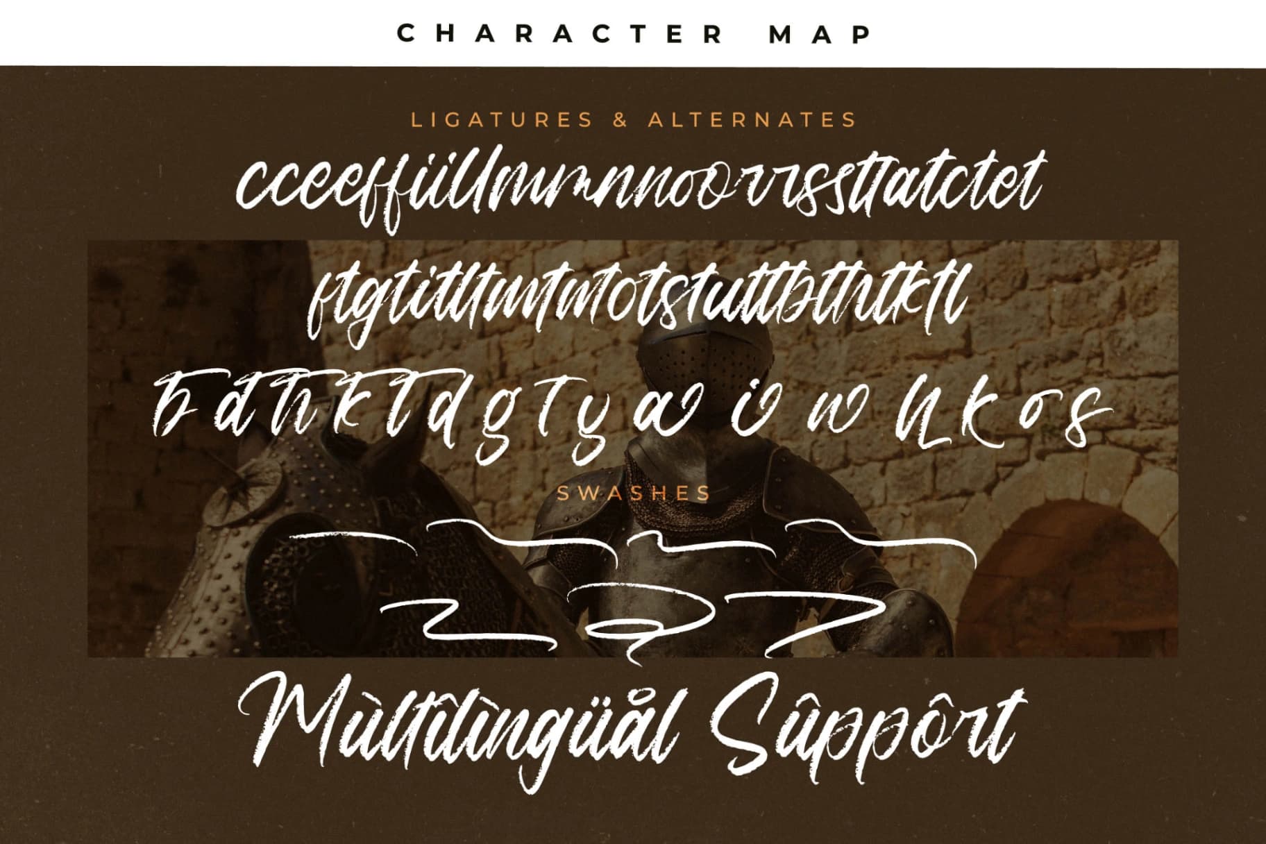 Preview 14 for Montellast Knights – Modern Handbrush Font