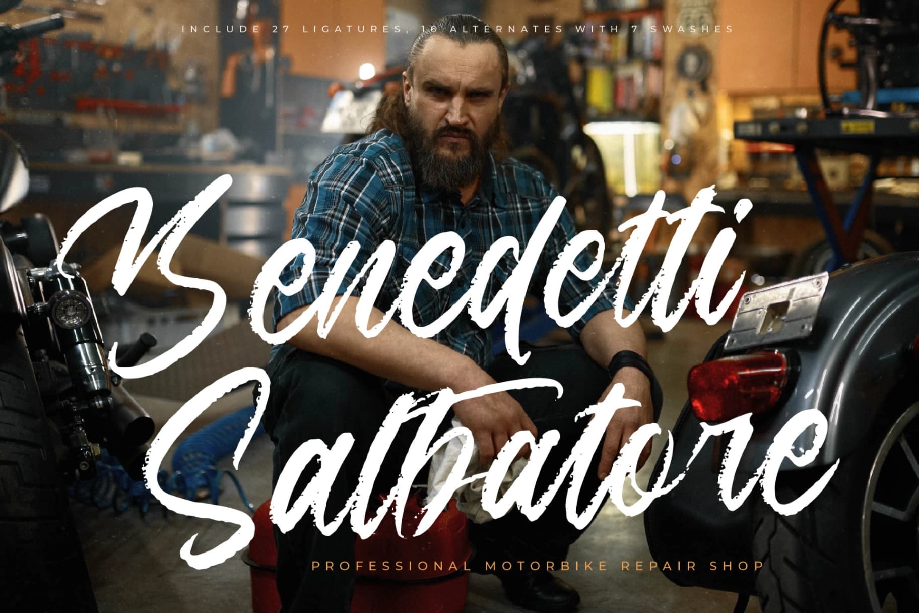 Preview 5 for Montellast Knights – Modern Handbrush Font