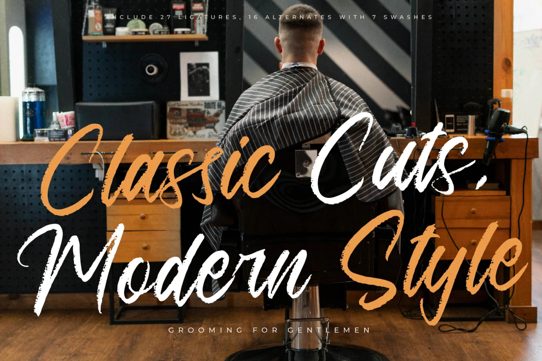 Preview 11 for Montellast Knights – Modern Handbrush Font
