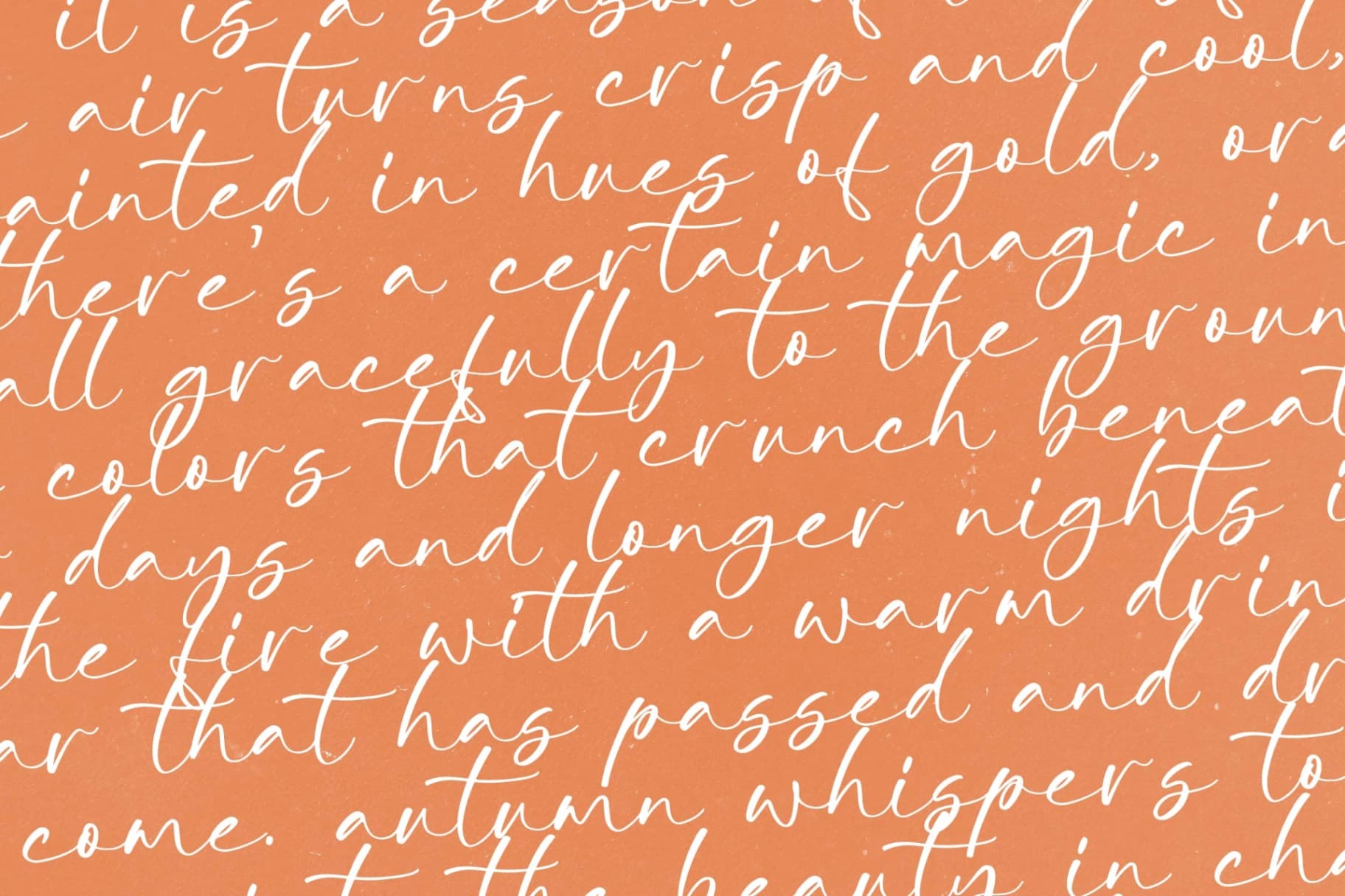 Preview 8 for Autumn Silent – Modern Handwritten Script
