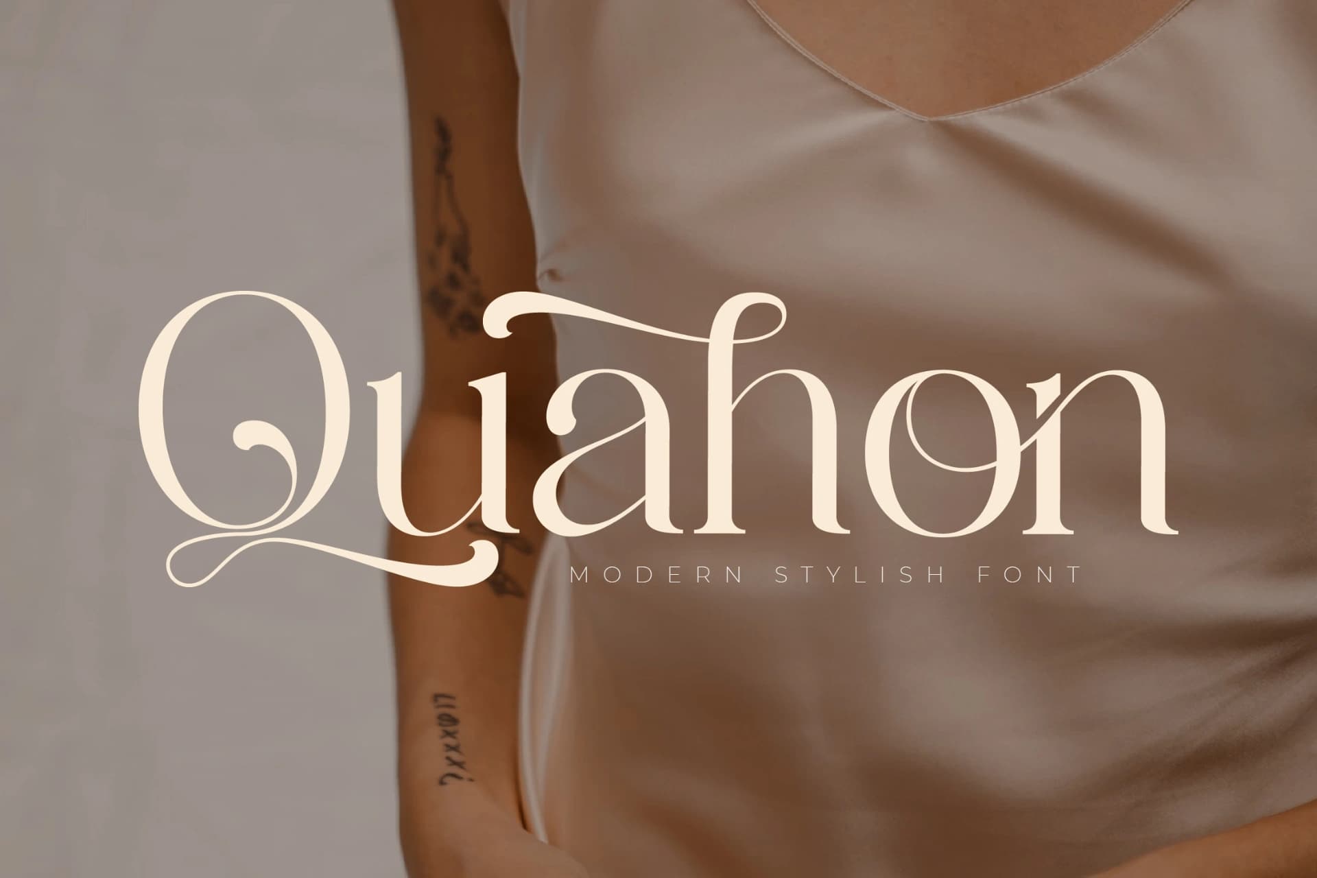 Preview of Quahon - Modern Stylish Font font