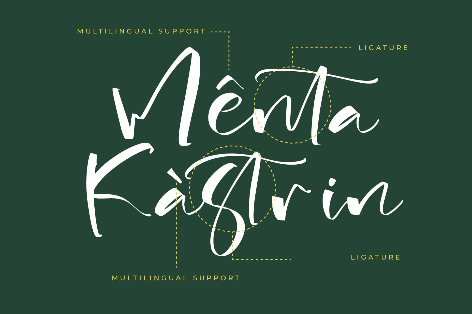 Preview 12 for Bistania Mayneli - Freestyle Stylish Font