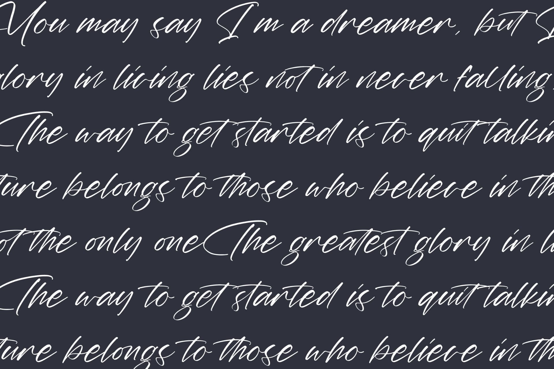 Preview 9 for Jasmine Angeloni – Beautiful Script Font