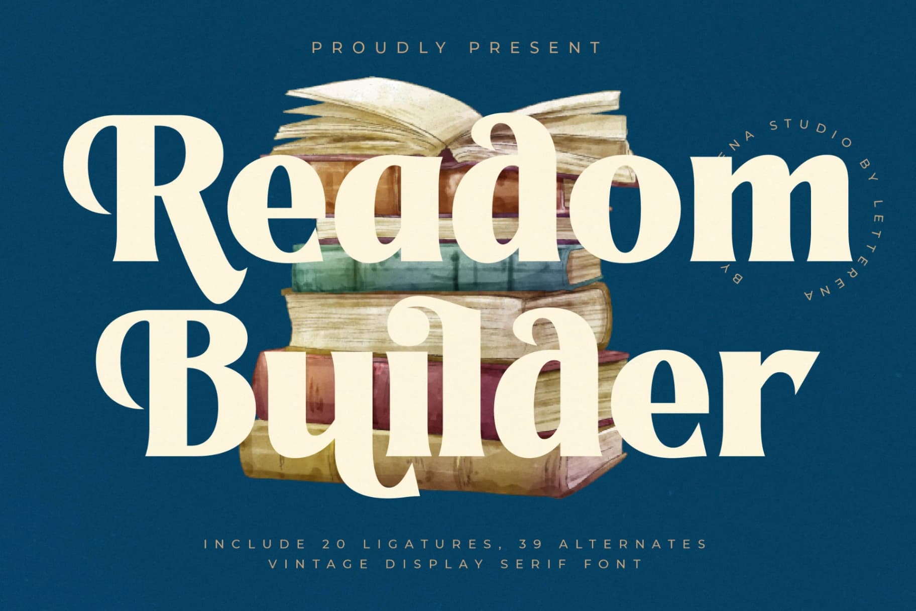 Preview of Readom Builder - Vintage Display Serif font
