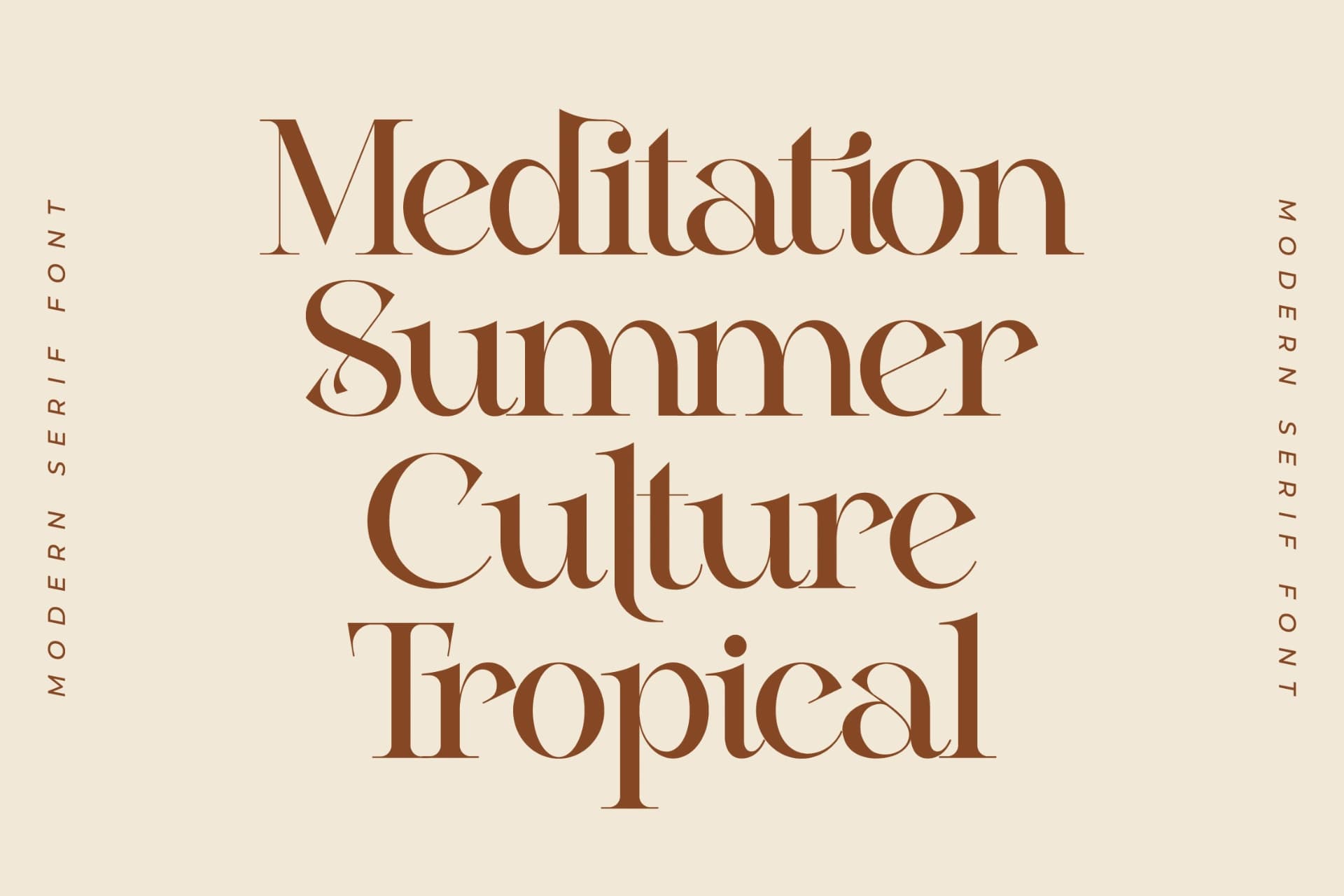 Preview 3 for Satista - Modern Serif Font