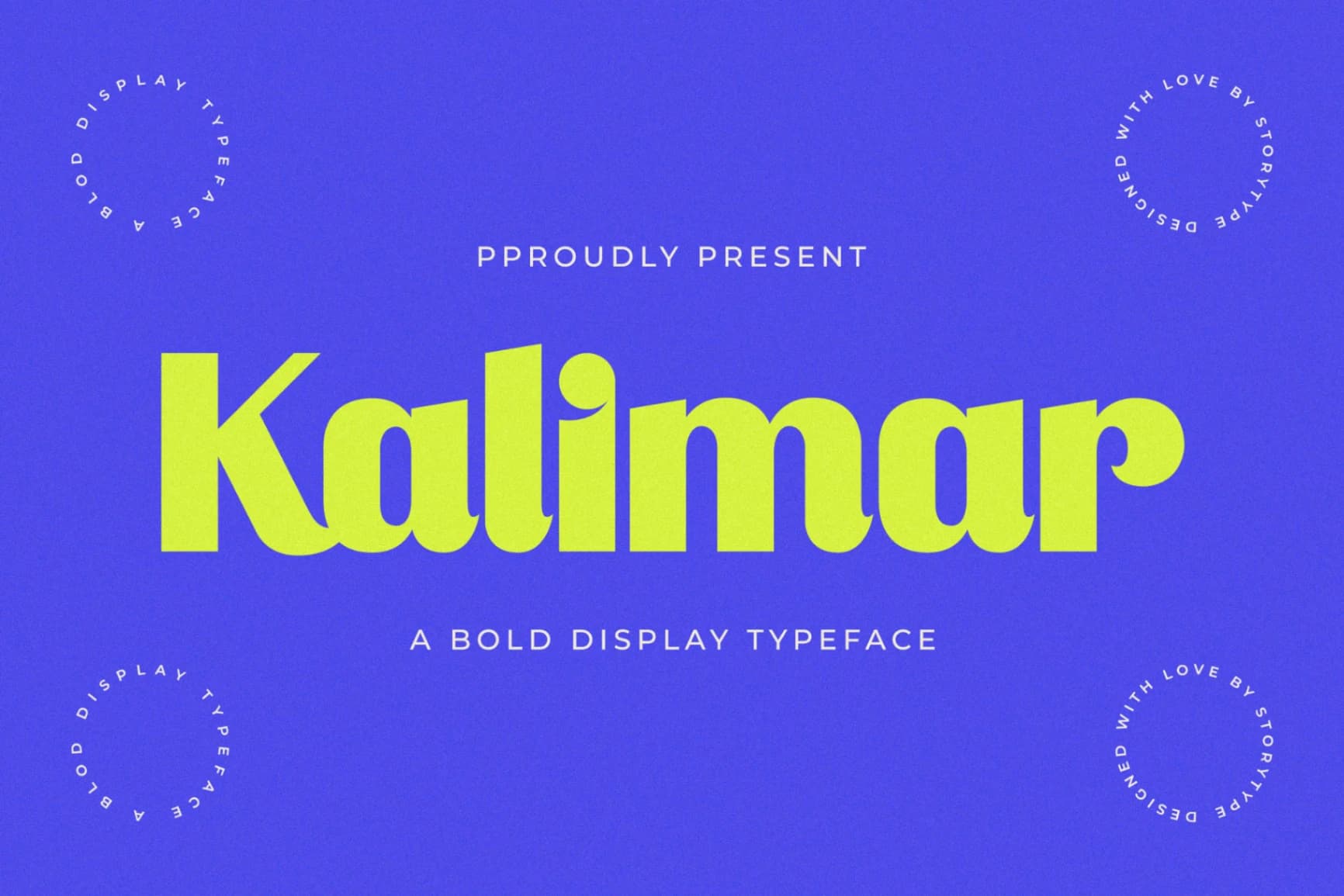 Preview of Kalimar Bold - Display Typeface Font font