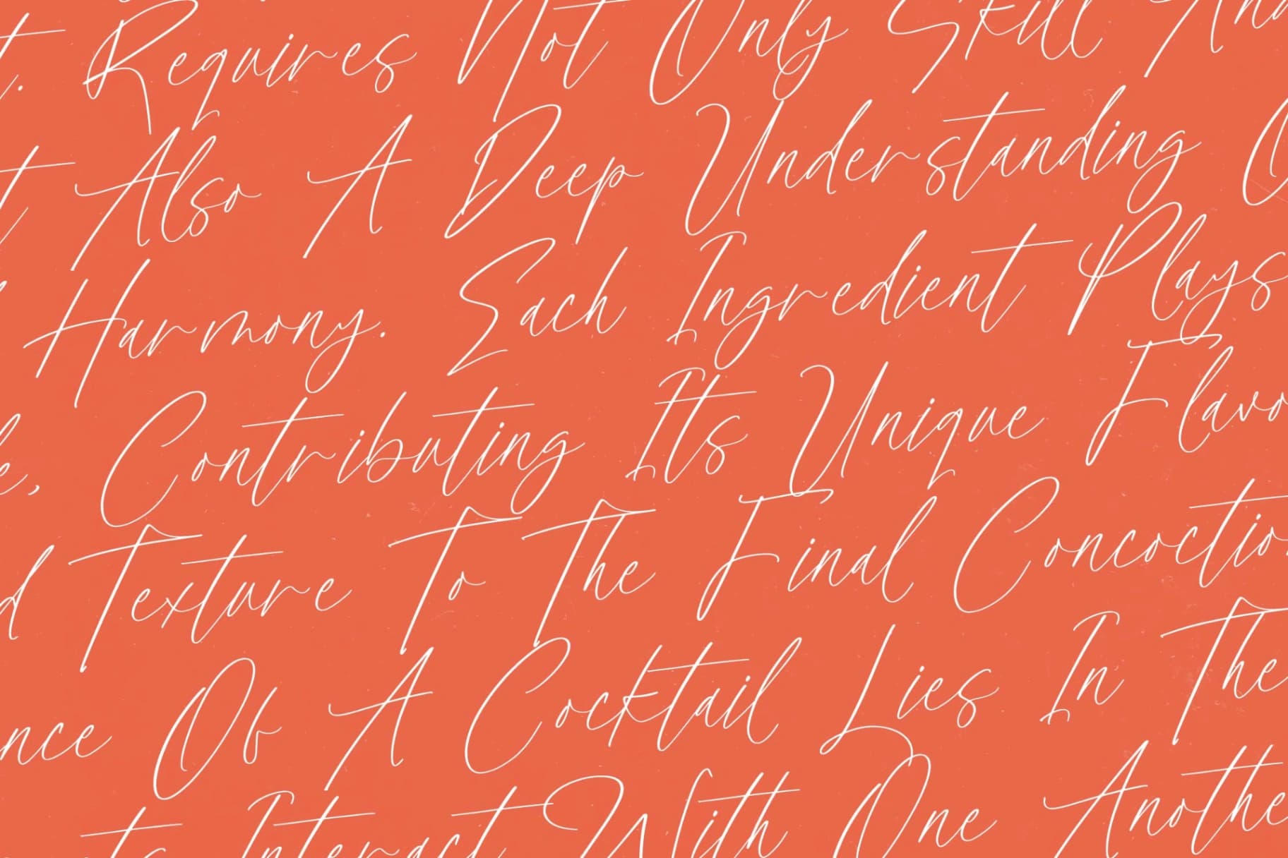 Preview 8 for Cocktails Tastefulic – Modern Stylish Script