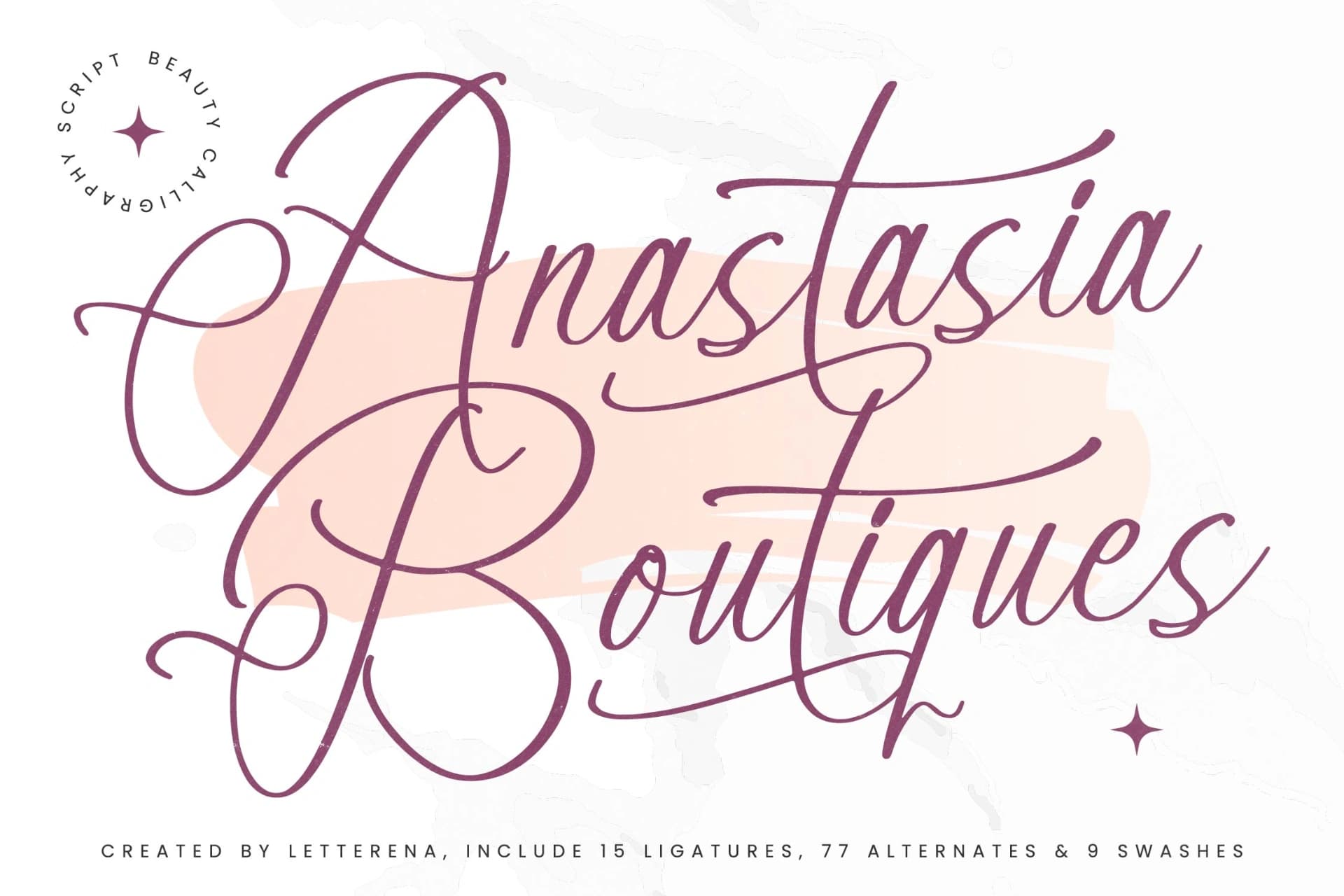 Preview 1 for Anastasia Boutiques – Beauty Calligraphy Script