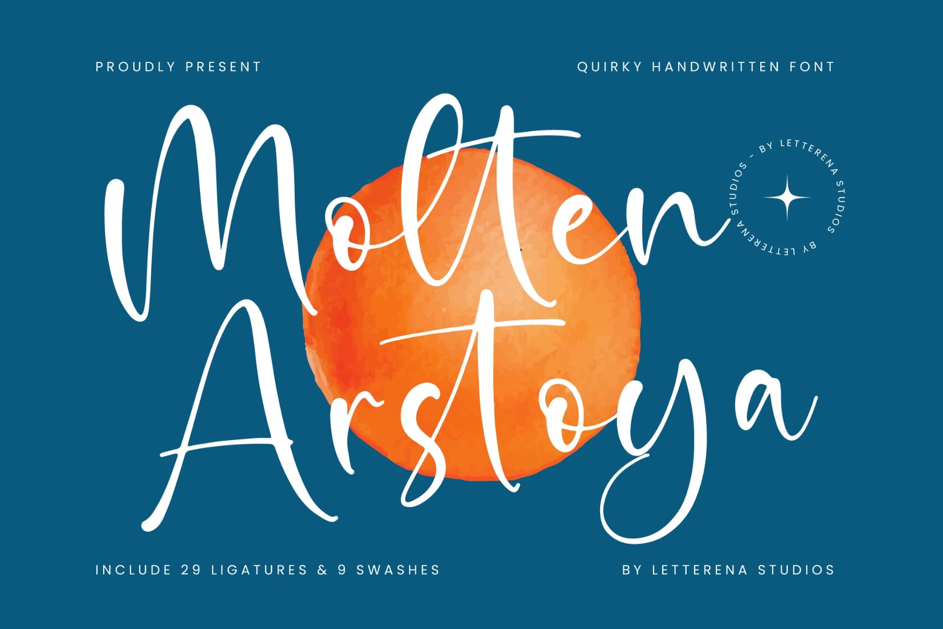 Preview 1 for Molten Arstoya - Quirky Handwritten Font