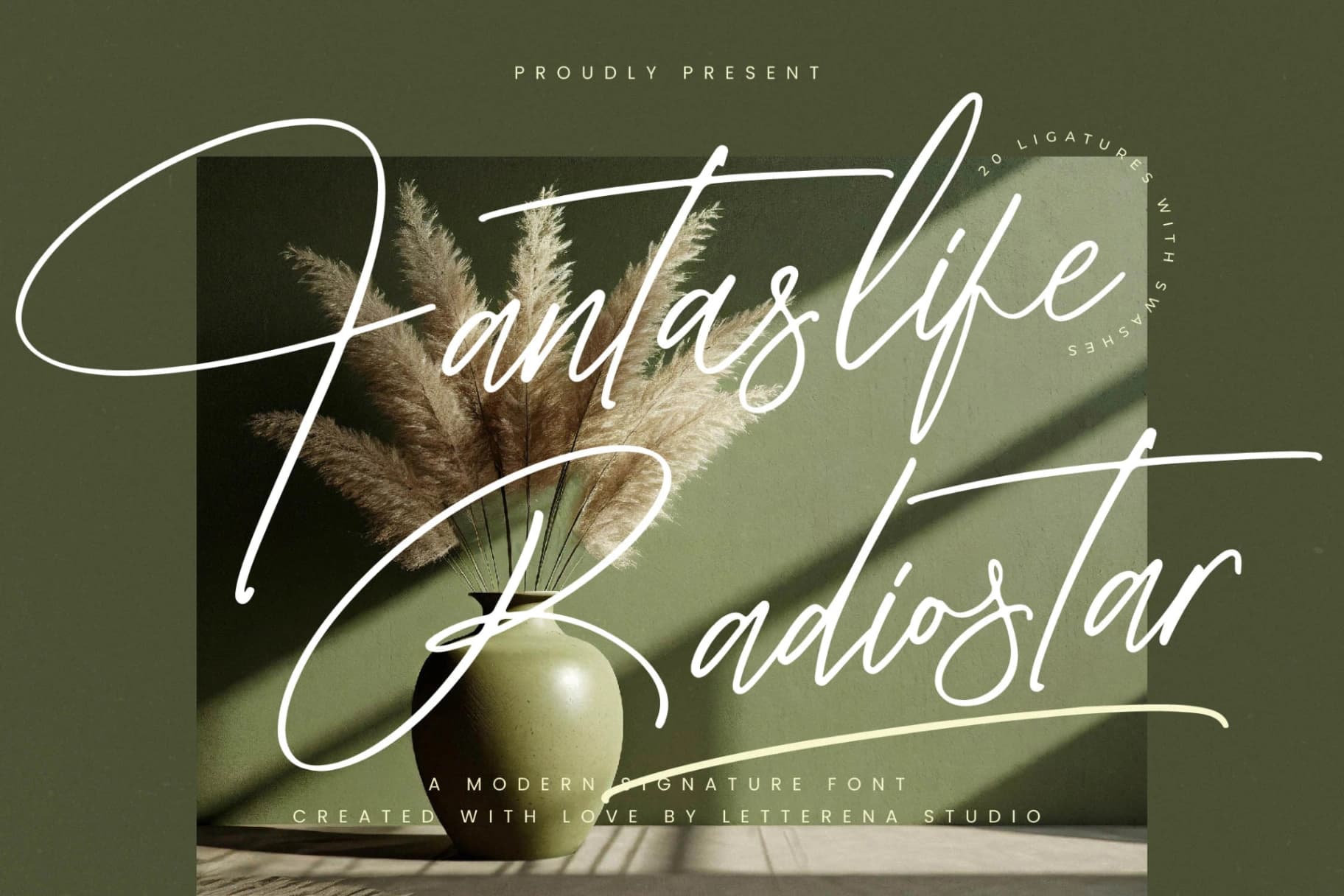 Preview 1 for Fantaslife Radiostar – Modern Signature Font