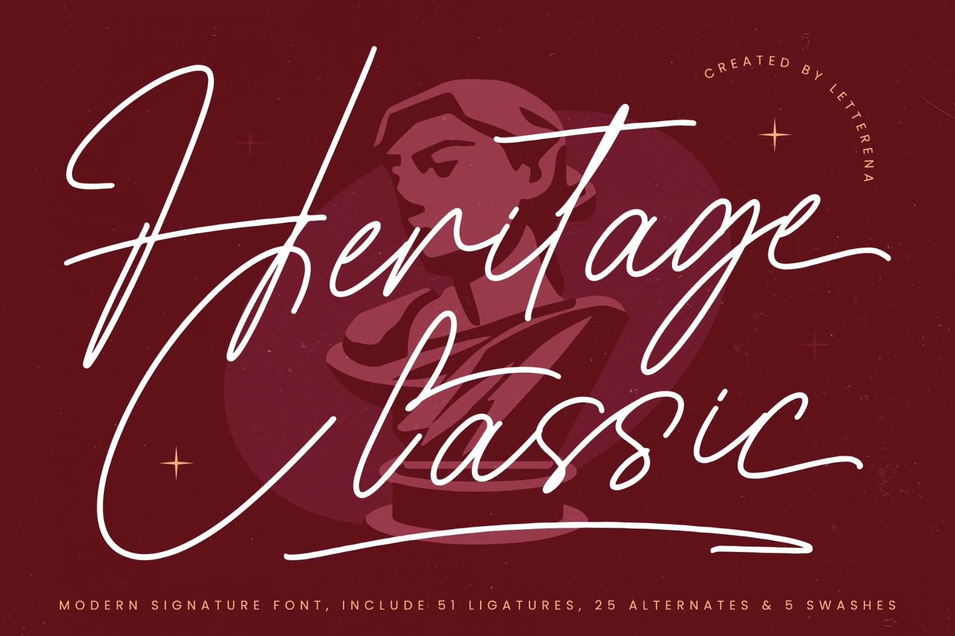 Preview 1 for Heritage Classic – Modern Signature Font