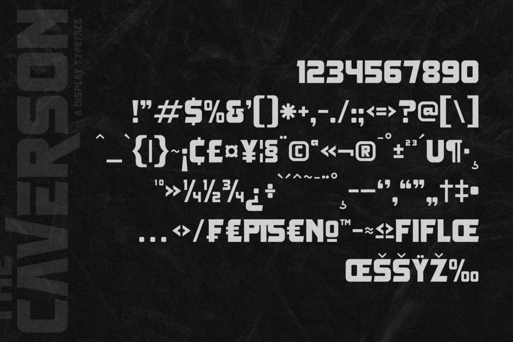 Preview 14 for The Caverson - Display Typeface Font