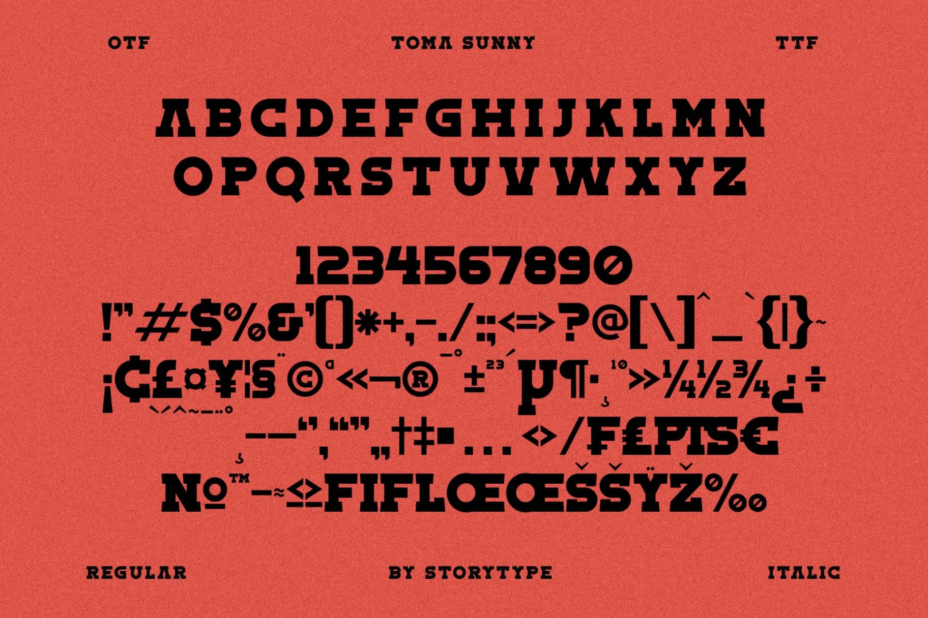 Preview 13 for Toma Sunny - Slab Serif Font