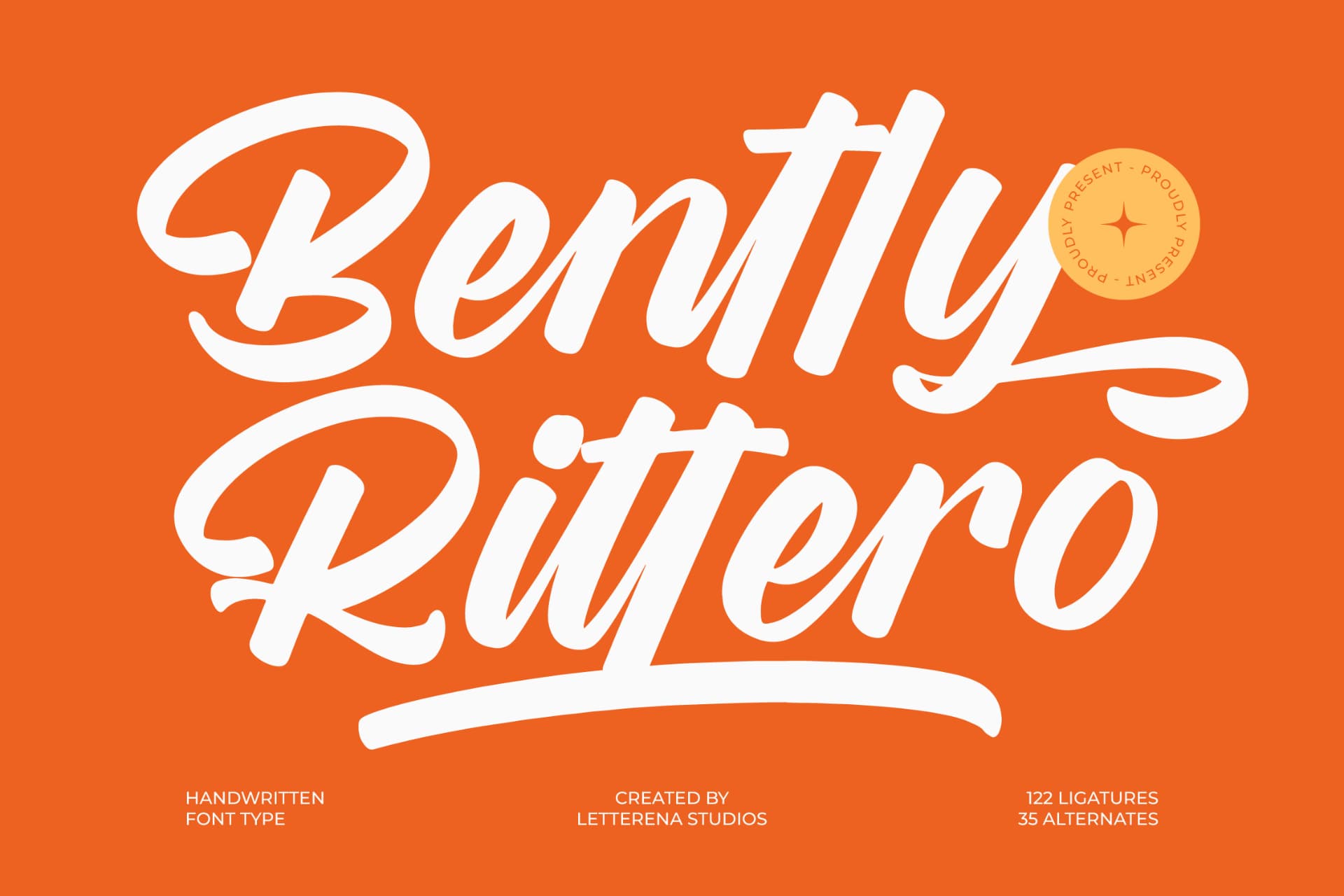 Preview 1 for Bently Rittero - Handwritten Font