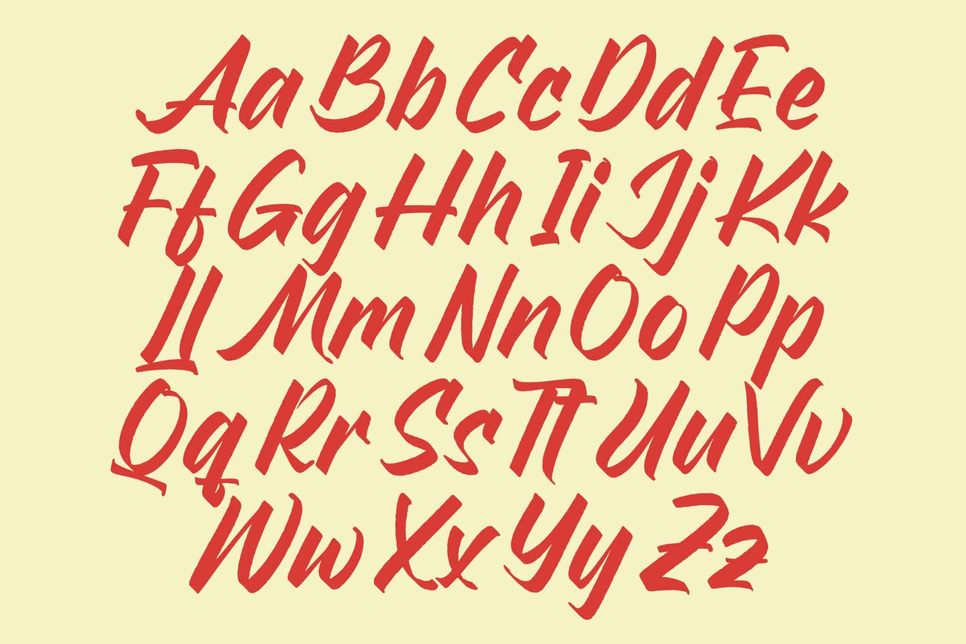 Preview 13 for Broklyn Enthusia - Bold Handwritten Font