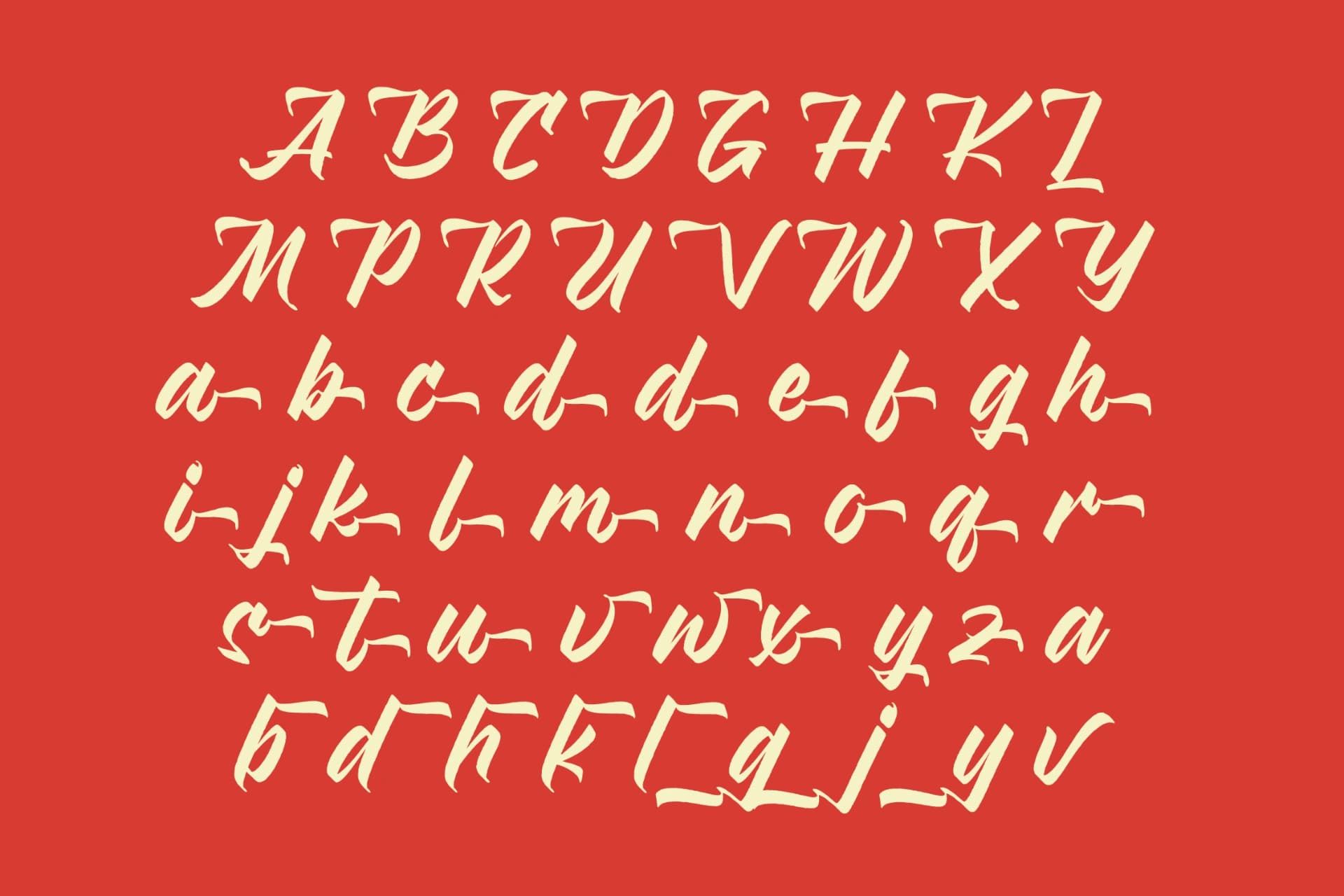 Preview 14 for Broklyn Enthusia - Bold Handwritten Font