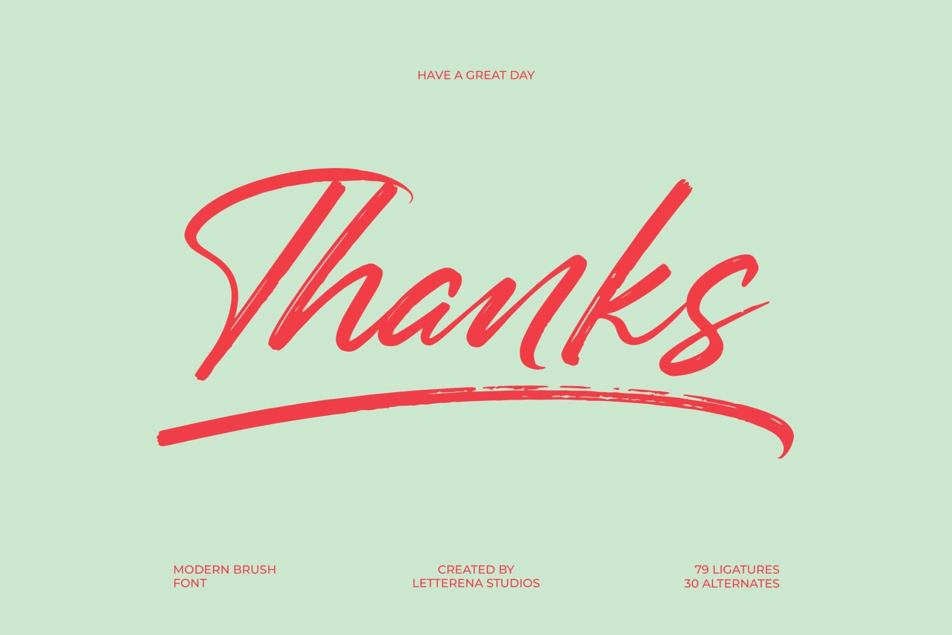 Preview 20 for Gently Milarea - Modern Brush Font