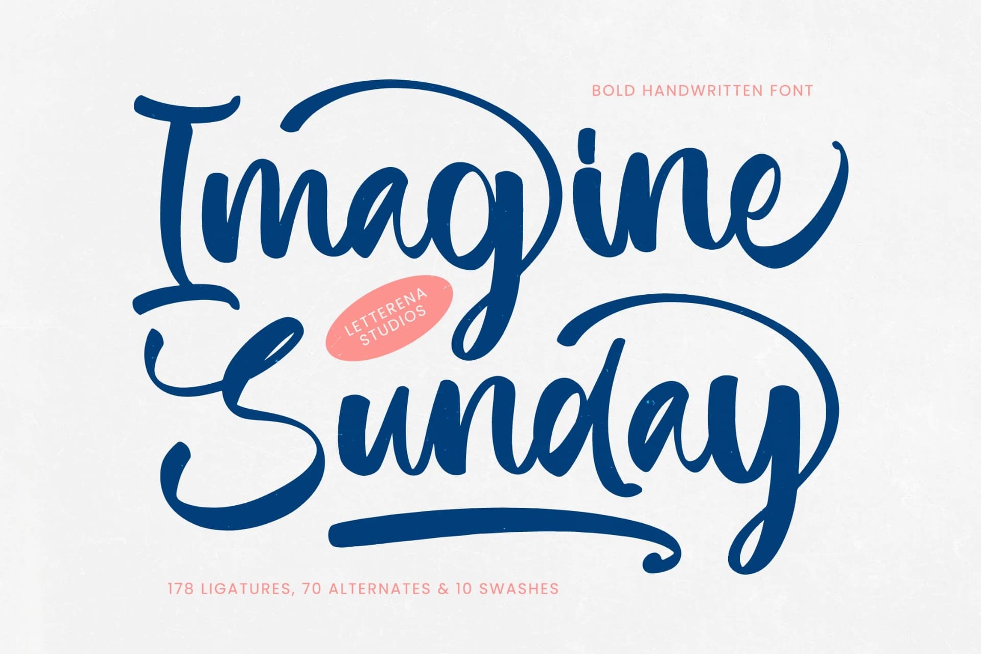 Preview of Imagine Sunday - Bold Handwritten Font font