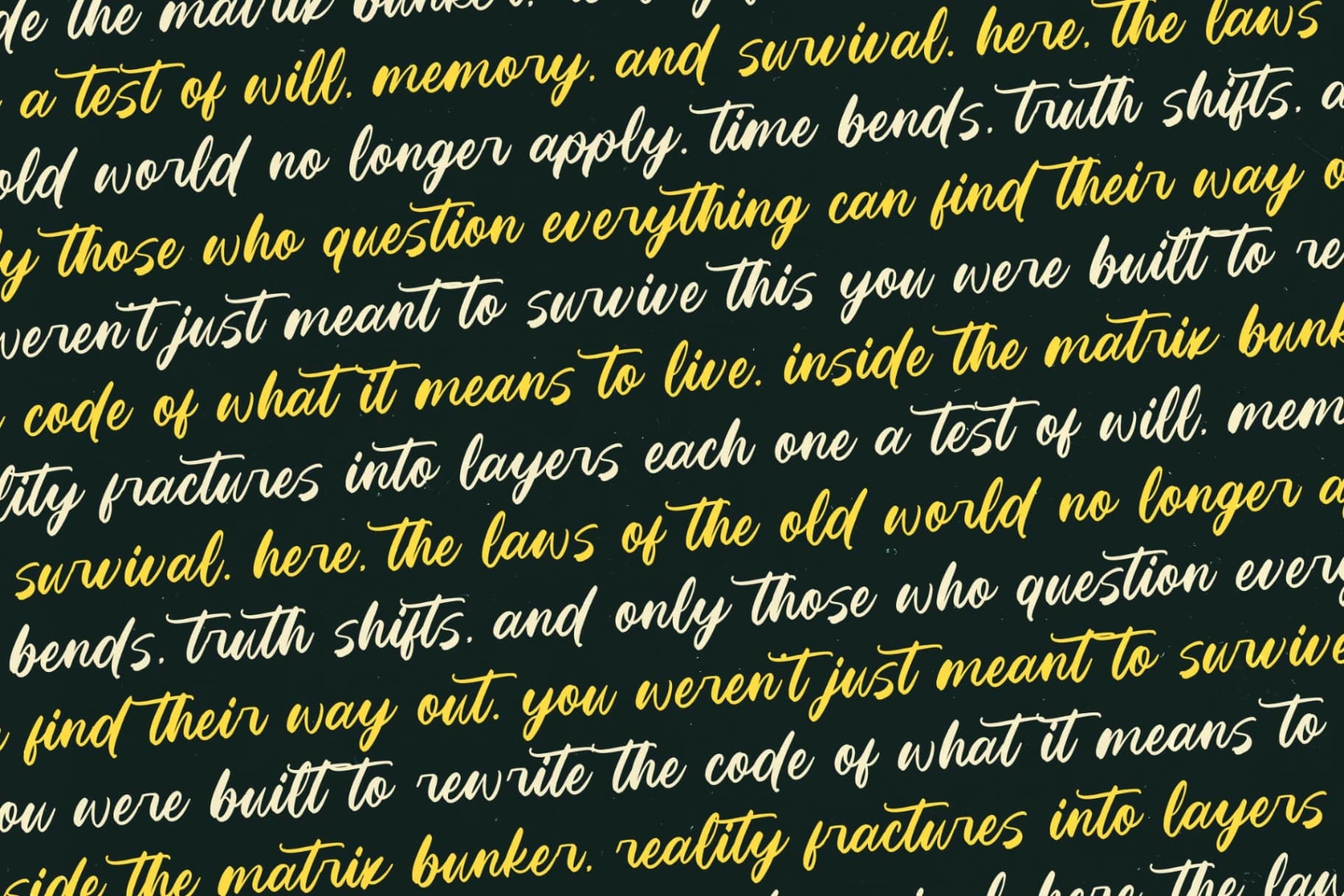 Preview 8 for Matric Bunker - Bold Brush Font