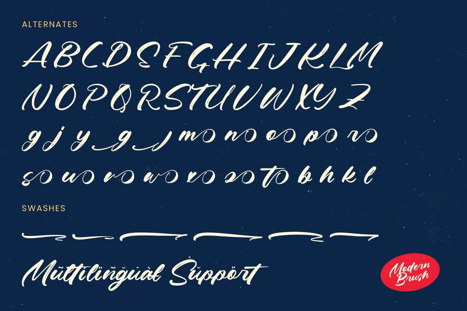 Preview 17 for Kinetic Motion - Modern Brush Font