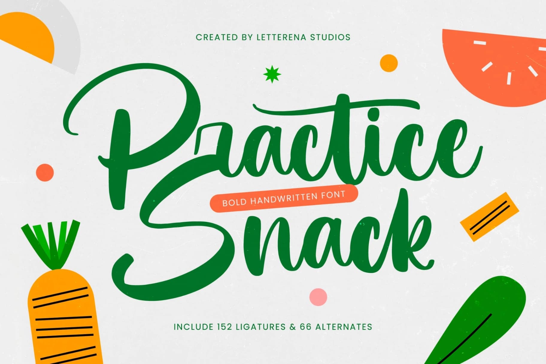 Preview 1 for Practice Snack - Bold Handwritten Font