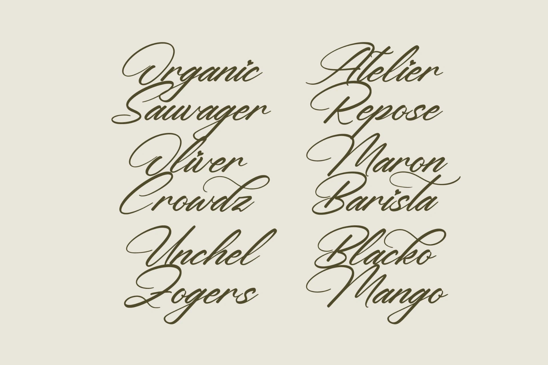 Preview 8 for Yeliska Dasmithe - Stylish Calligraphy Font