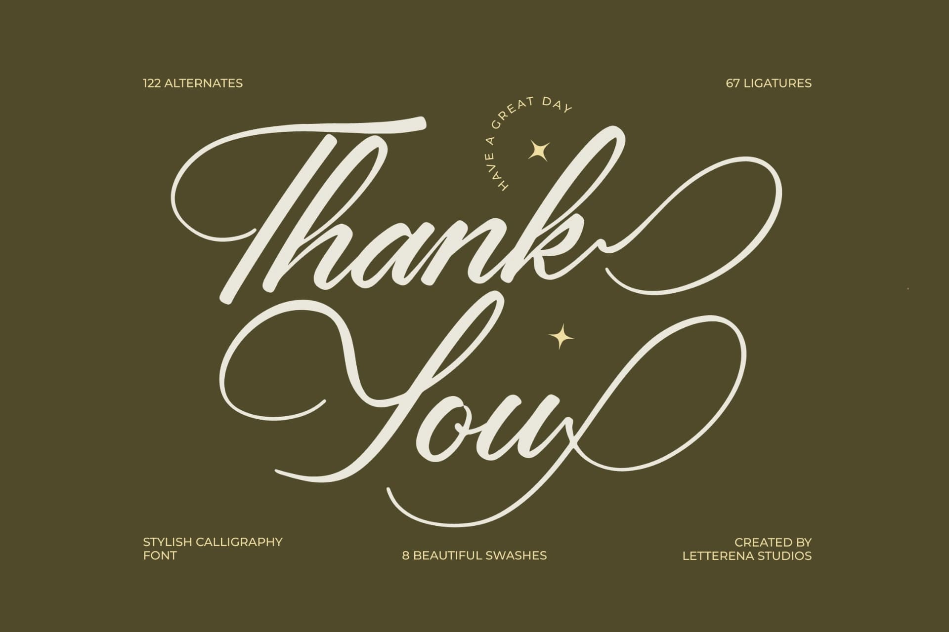 Preview 20 for Yeliska Dasmithe - Stylish Calligraphy Font
