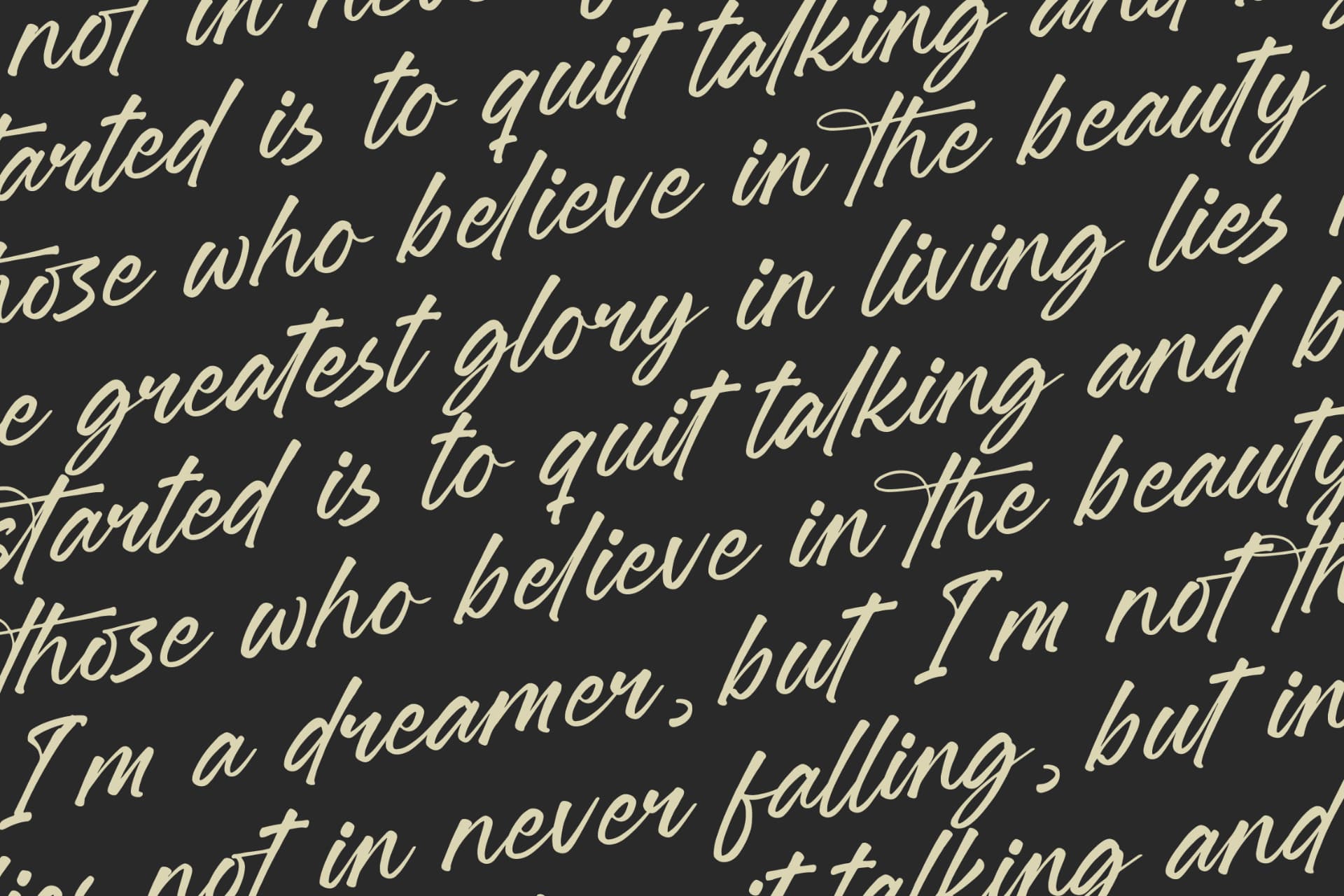 Preview 17 for Jonthay Stattera - Modern Script Font Type