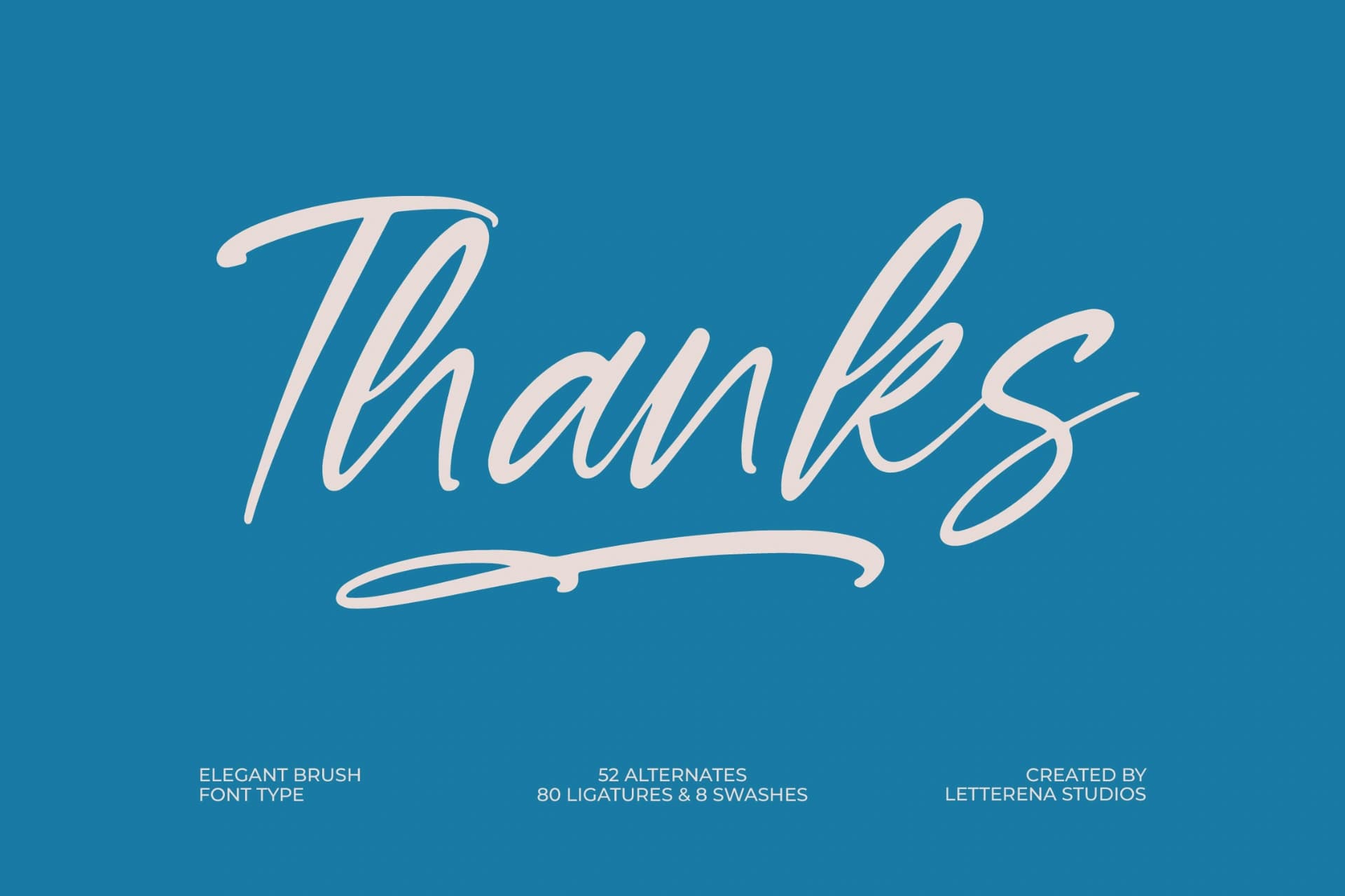Preview 20 for Baterty Spotteam - Elegant Brush Font Type