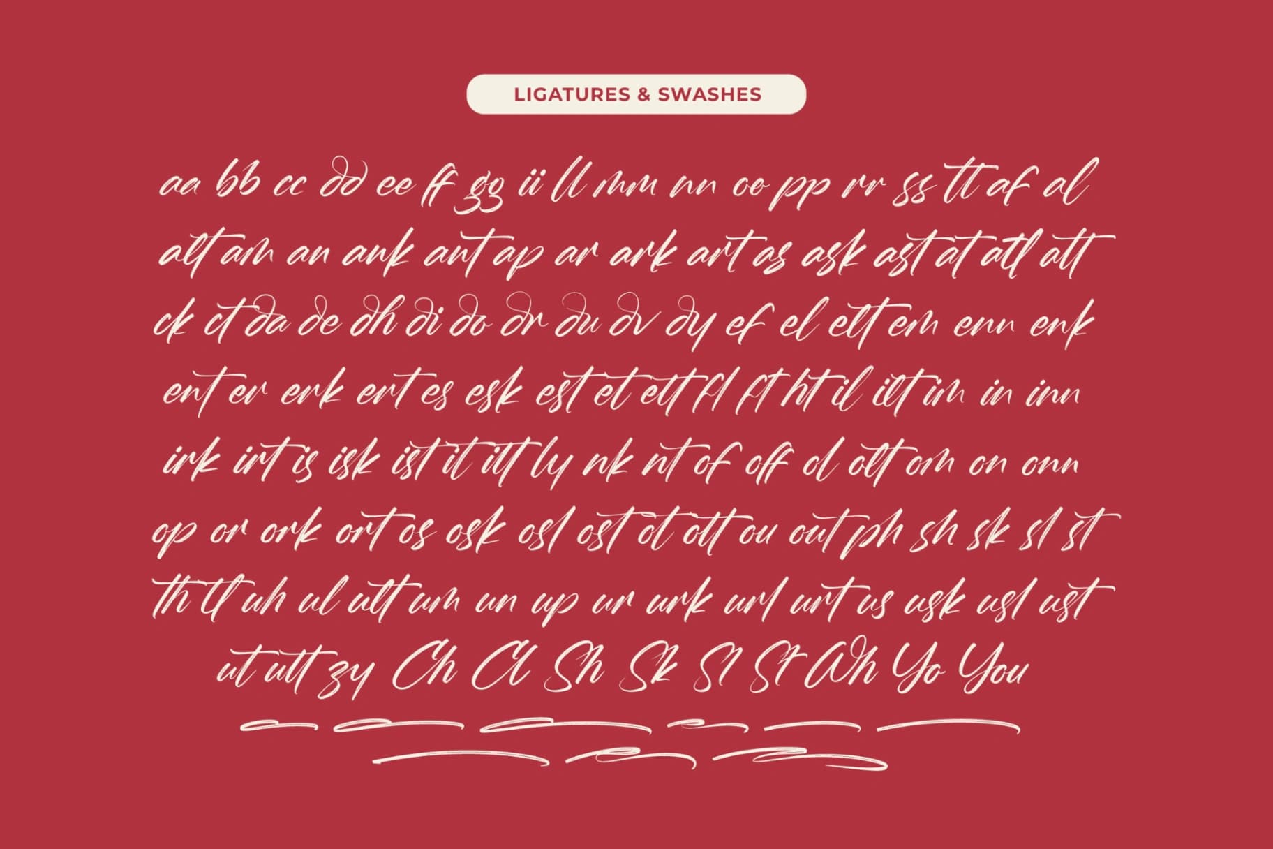 Preview 17 for Whadrat Chothelis - Modern Brush Font Type