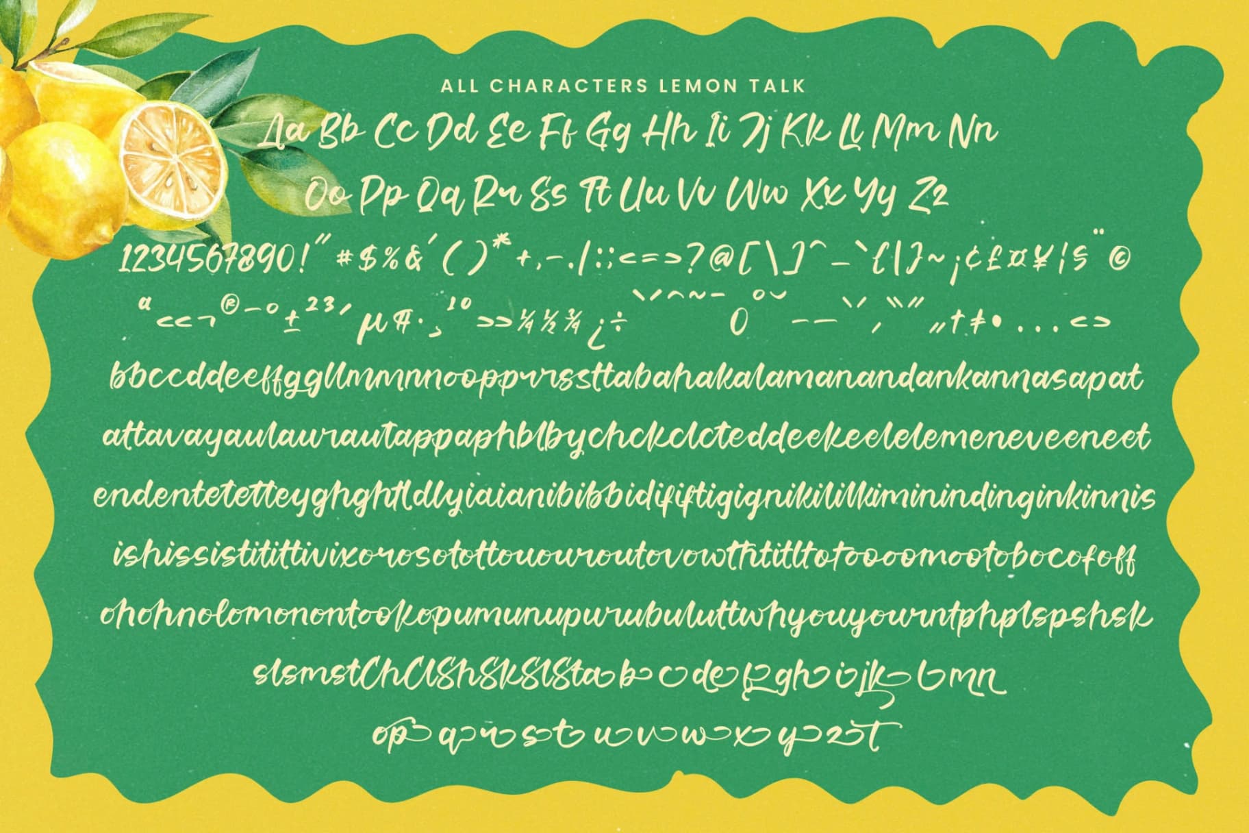 Preview 15 for Lemon Talk - Modern Handbrush Font