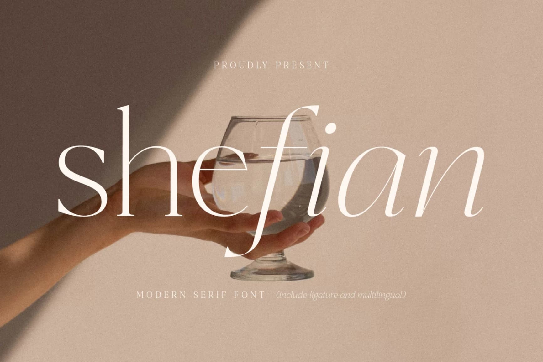Preview of Shefian - Modern Serif Font font