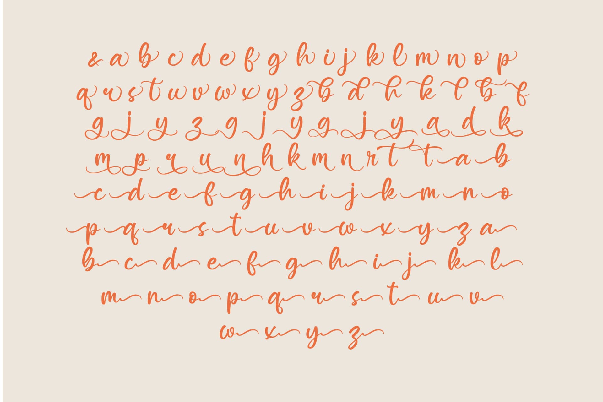 Preview 9 for Asylen Raneta - Cute Script Font