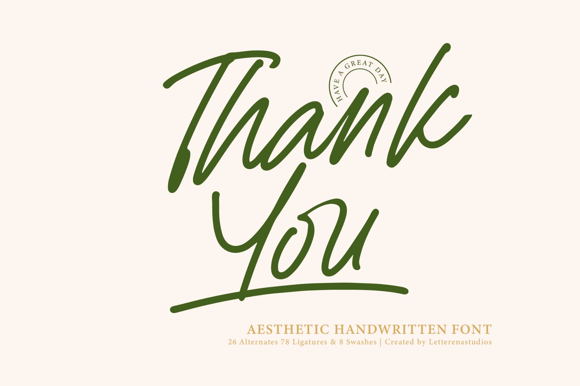 Preview 15 for Sejatty Gartena - Aesthetic Handwritten Font
