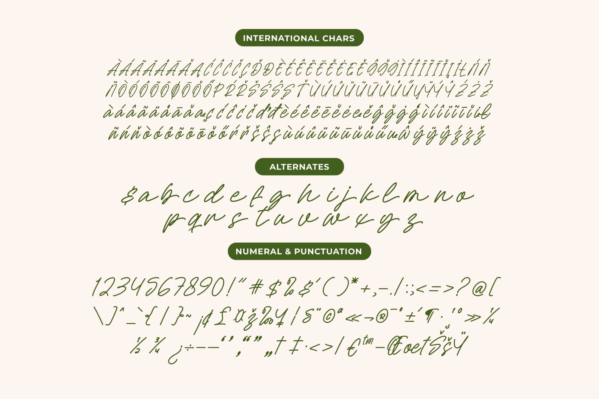 Preview 13 for Sejatty Gartena - Aesthetic Handwritten Font