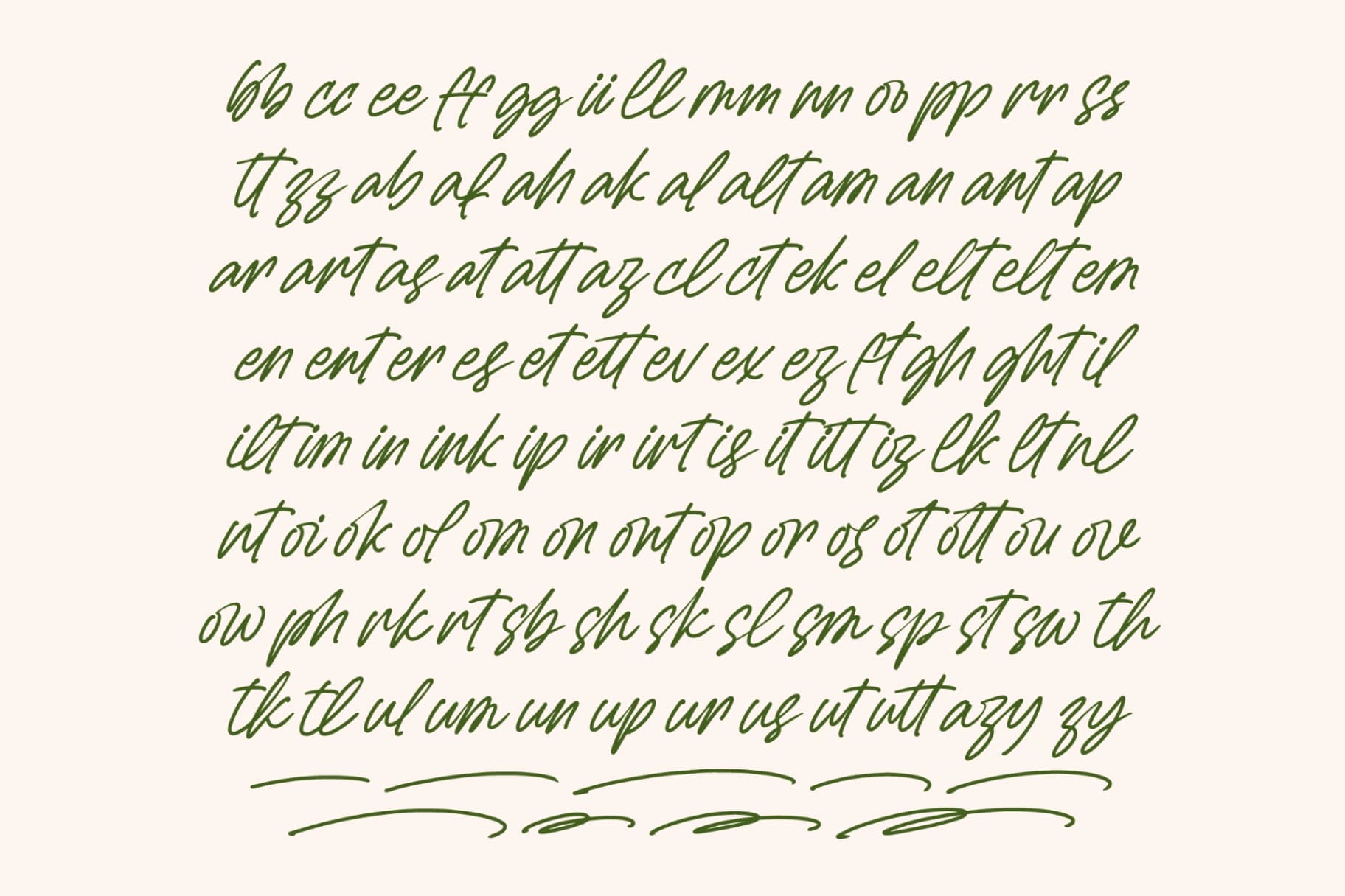 Preview 9 for Sejatty Gartena - Aesthetic Handwritten Font
