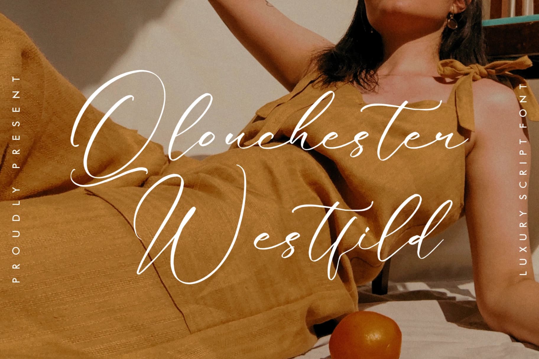 Preview of Qlouchester Westfild - Luxury Script Font font