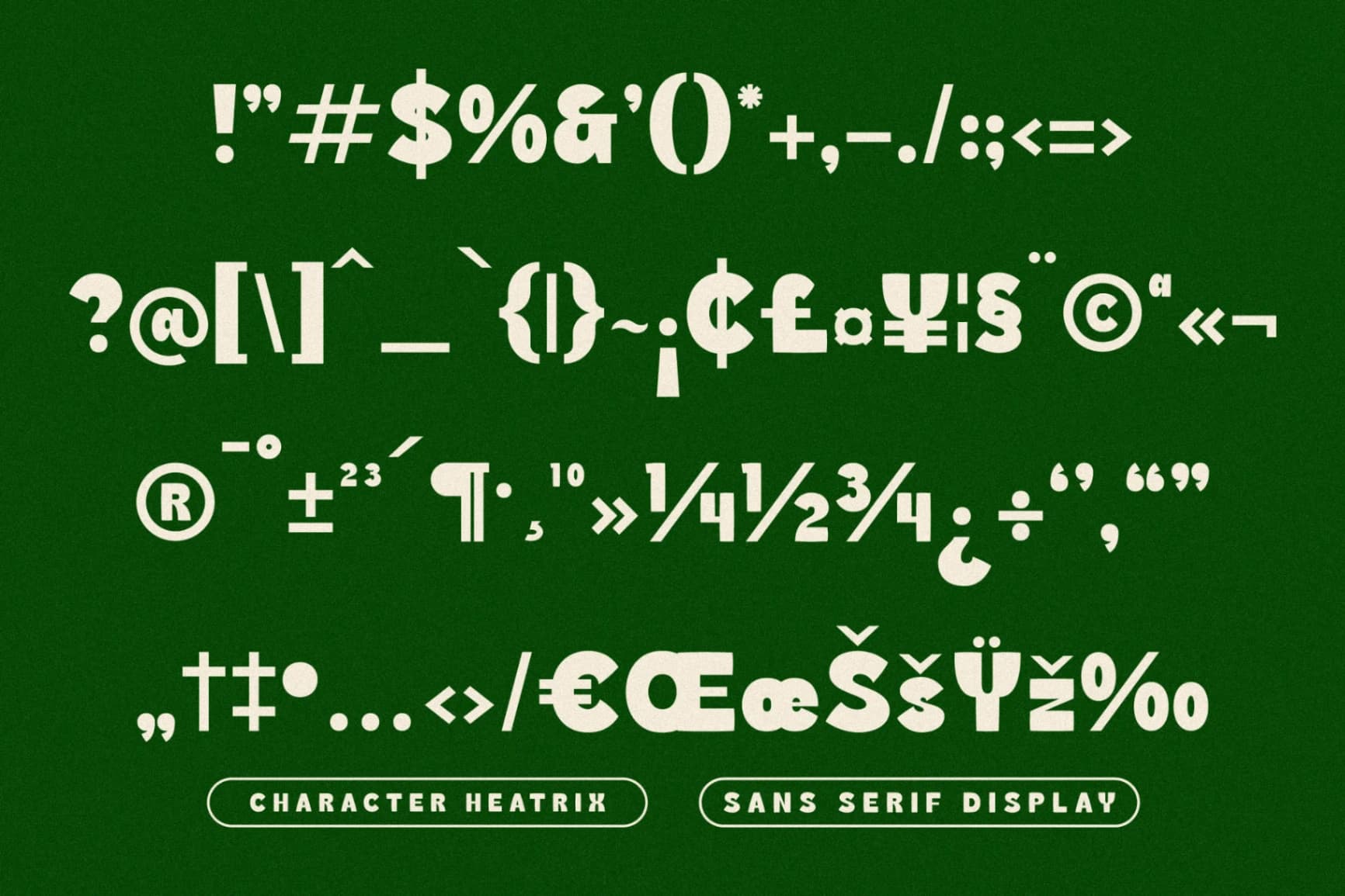 Preview 11 for Heatrix - Sans Serif Display Font
