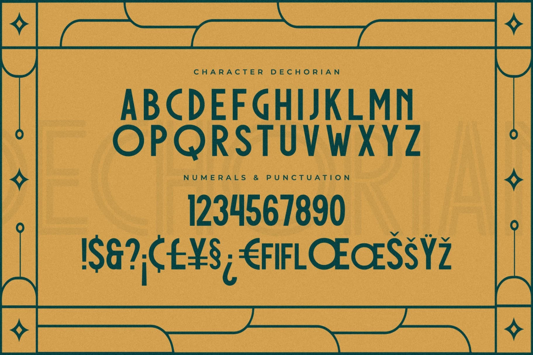 Preview 13 for Dechorian - New Art Deco Font