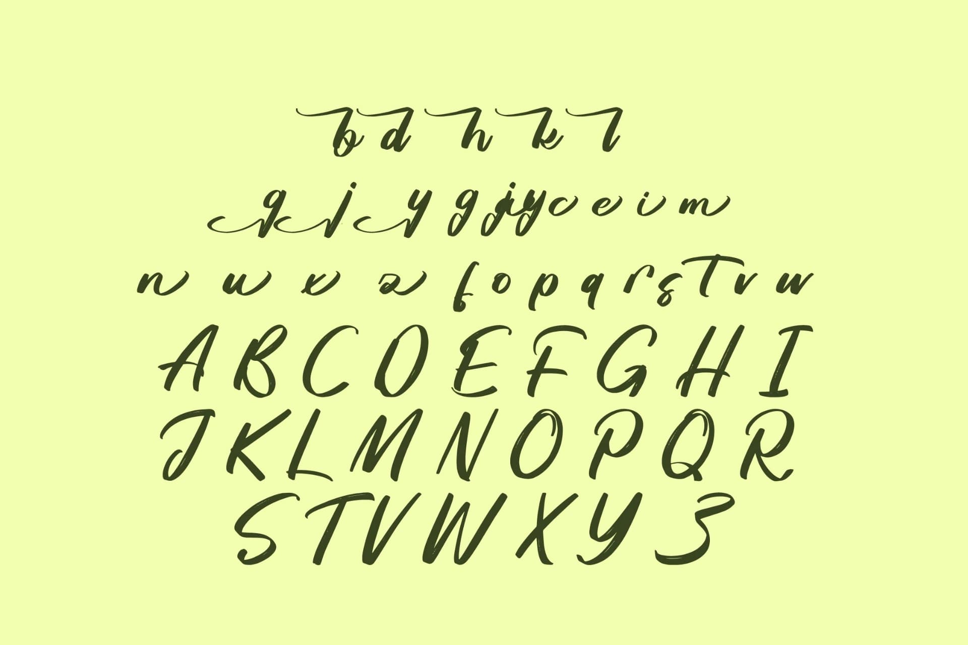 Preview 10 for Breatheasy – Modern Brush Font Type