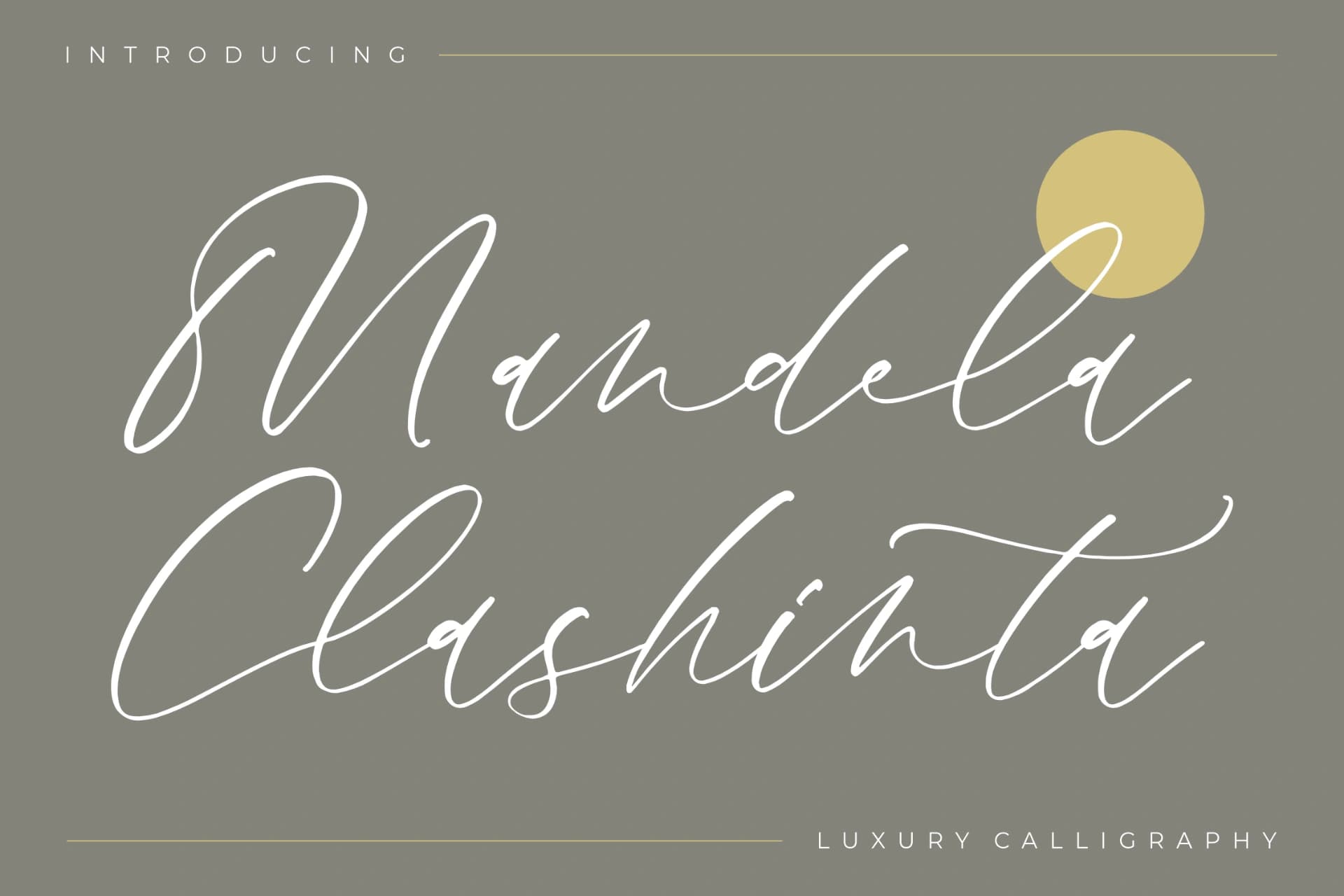 Preview of Mandela Clashinta - Luxury Calligraphy font