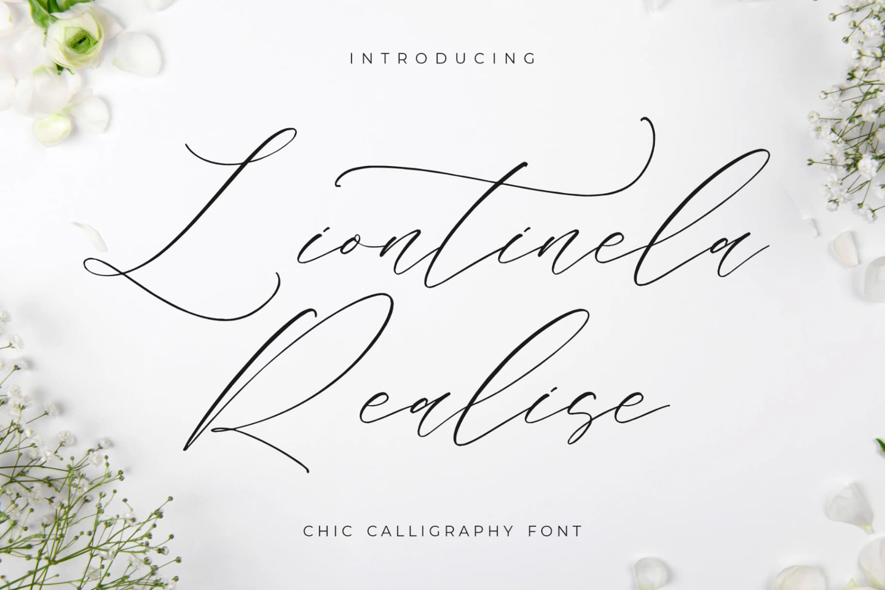 Preview of Liontinela Realise - Chic Calligraphy Font font