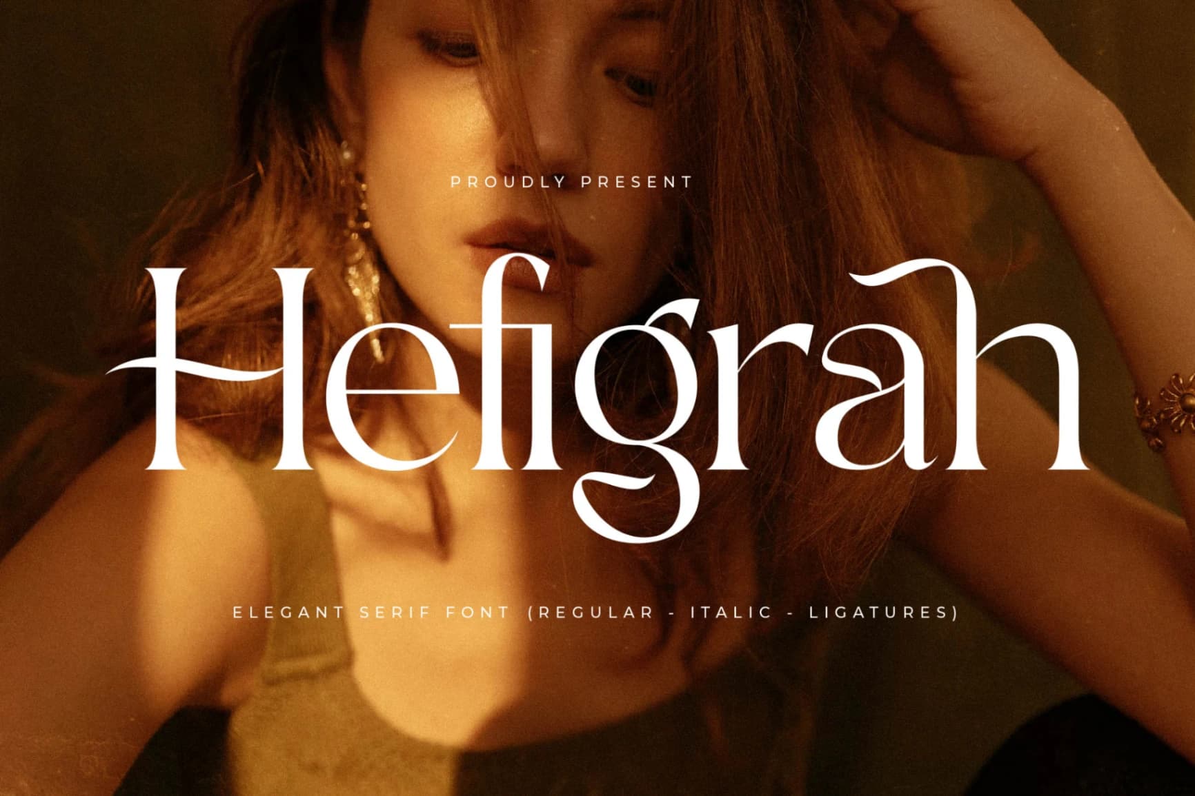 Preview of Hefigrah - Elegant Serif Font font