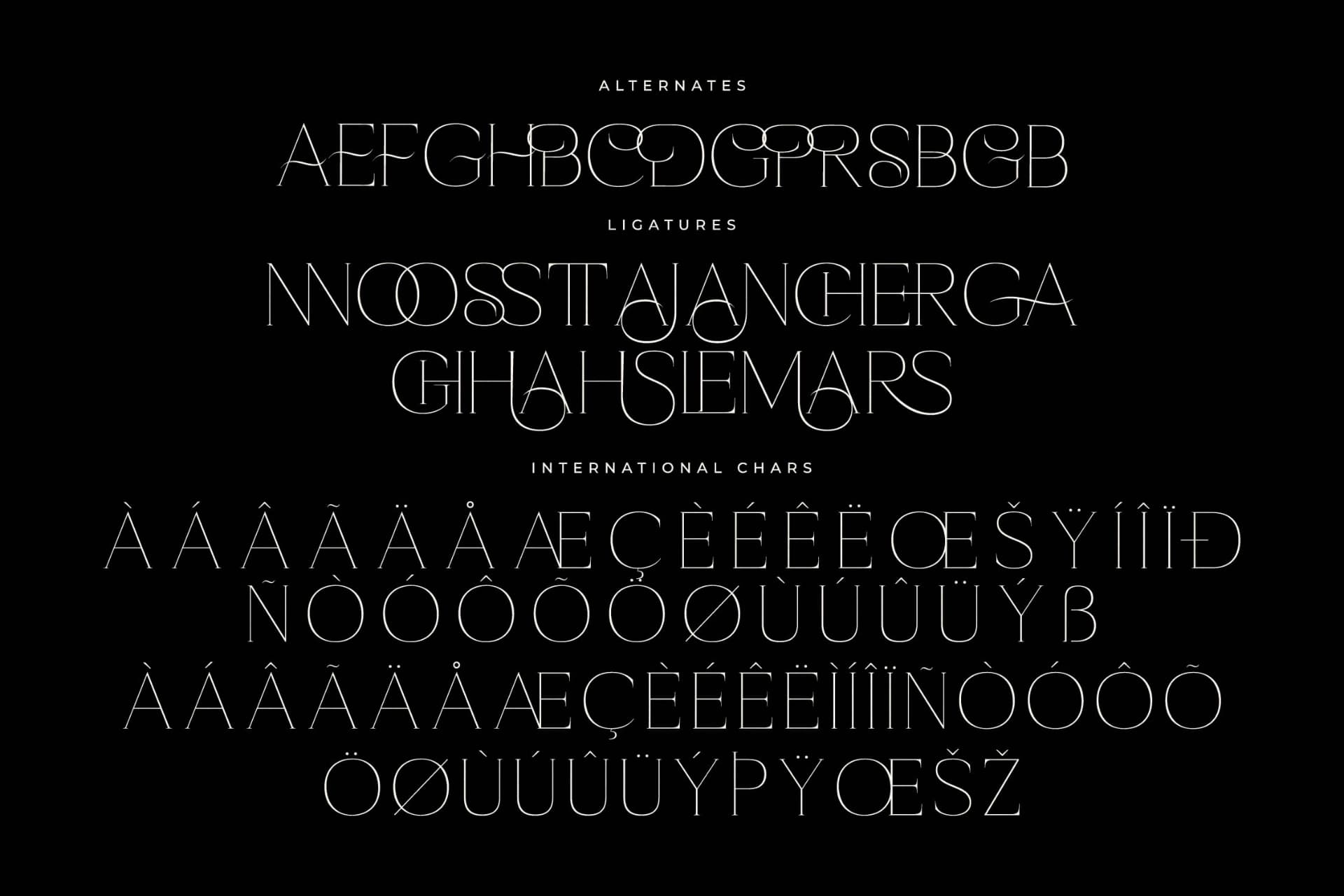 Preview 14 for Mochreh - New Display Serif Font