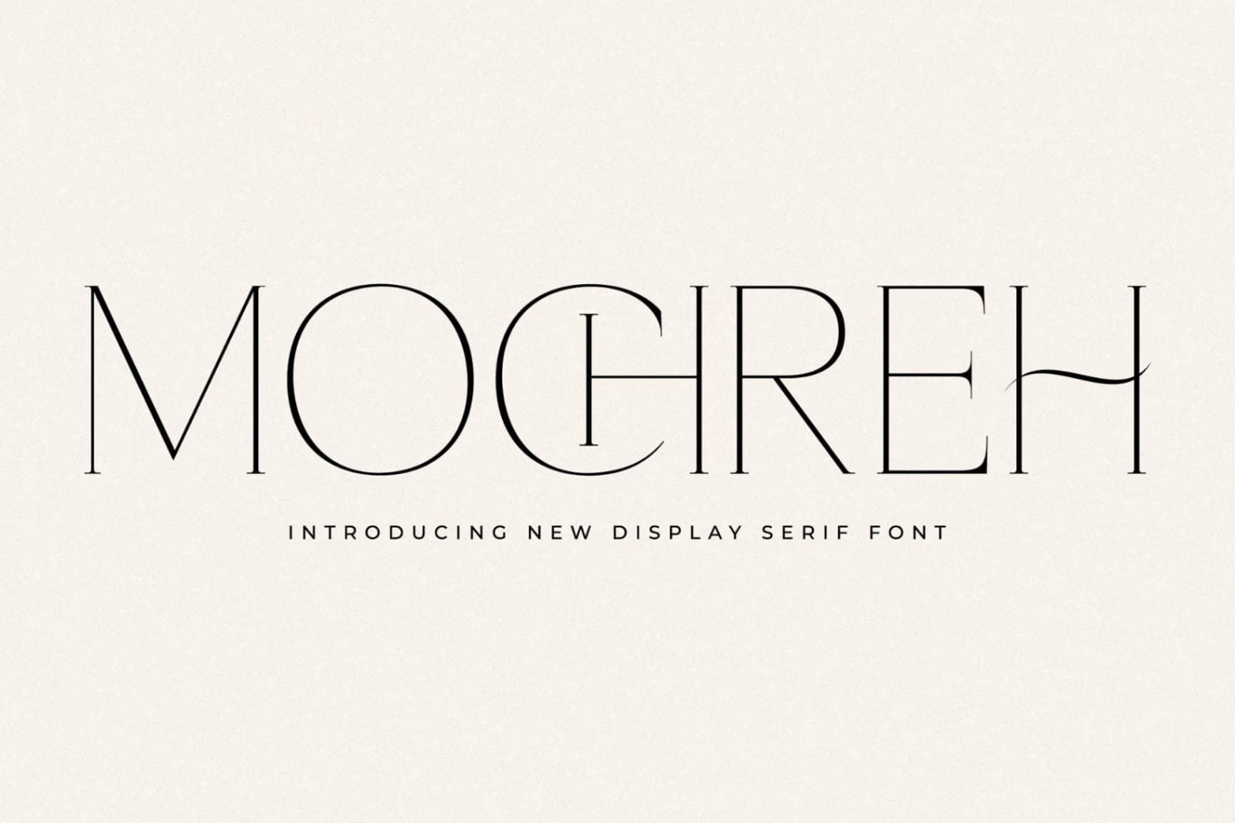 Preview of Mochreh - New Display Serif Font font