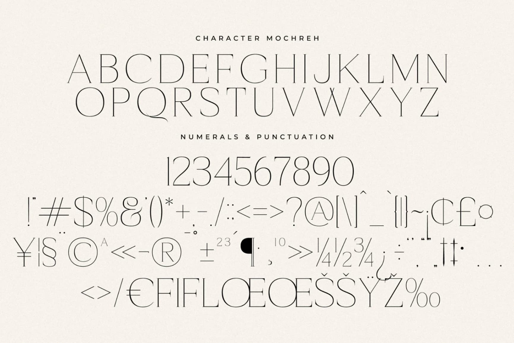 Preview 13 for Mochreh - New Display Serif Font