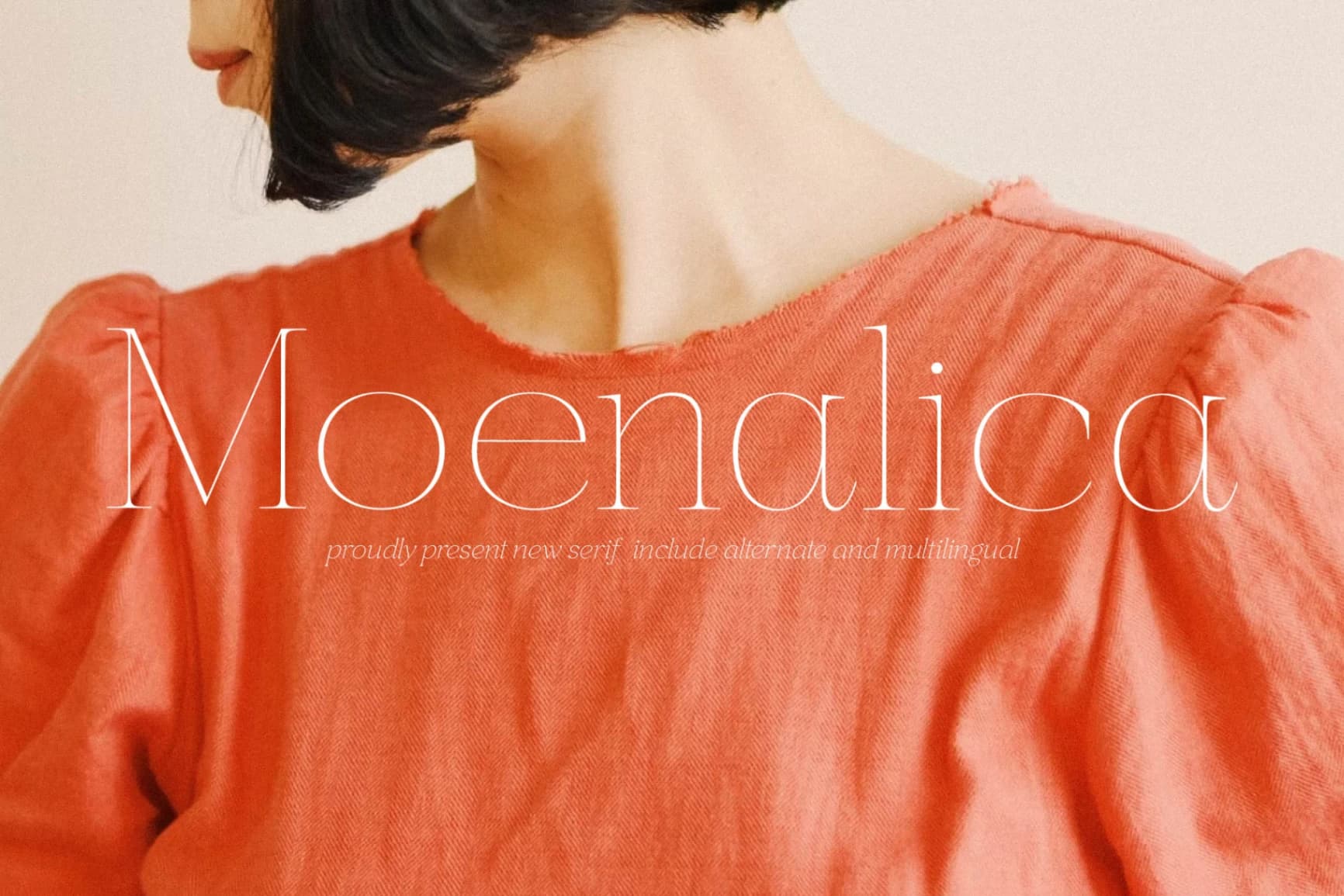 Preview of Moenalica - Modern Serif Font font