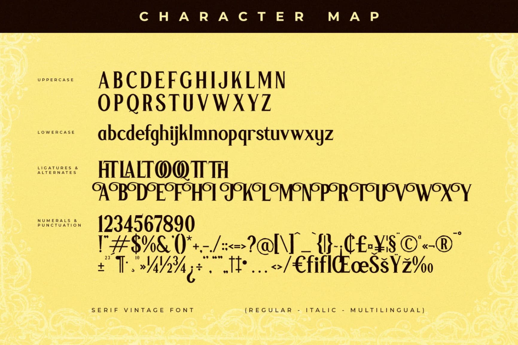 Preview 13 for The Boqke - Texture Serif Vintage Font