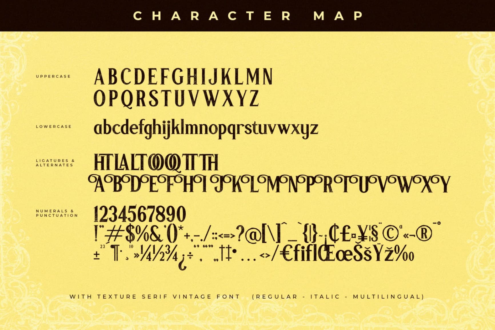 Preview 14 for The Boqke - Texture Serif Vintage Font